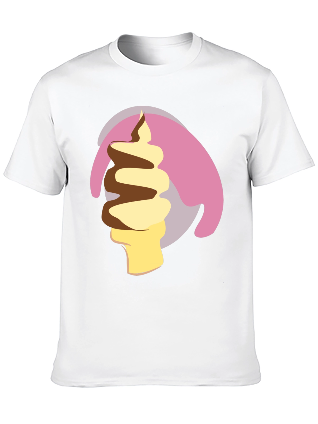 Black Ice Cream Swirl Graphic Tee view 10