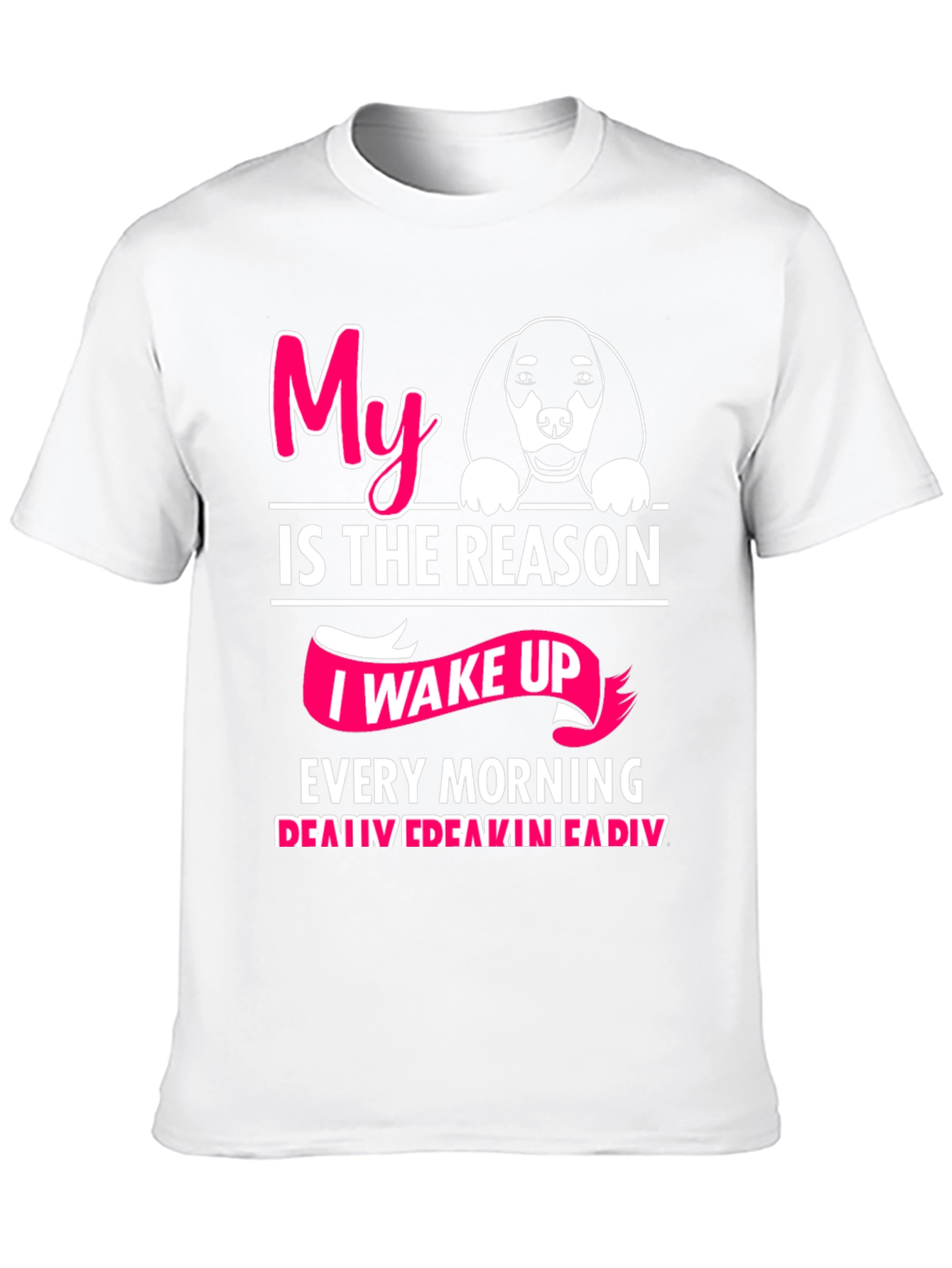 Black My Dog is The Reason T-Shirt view 10