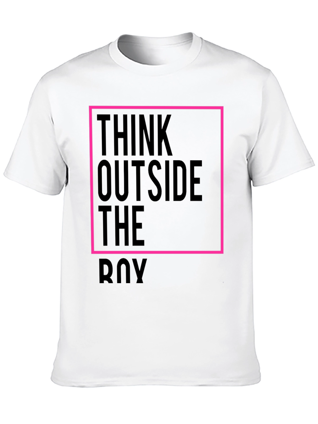 Black Think Outside the Box Black Graphic Tee view 10