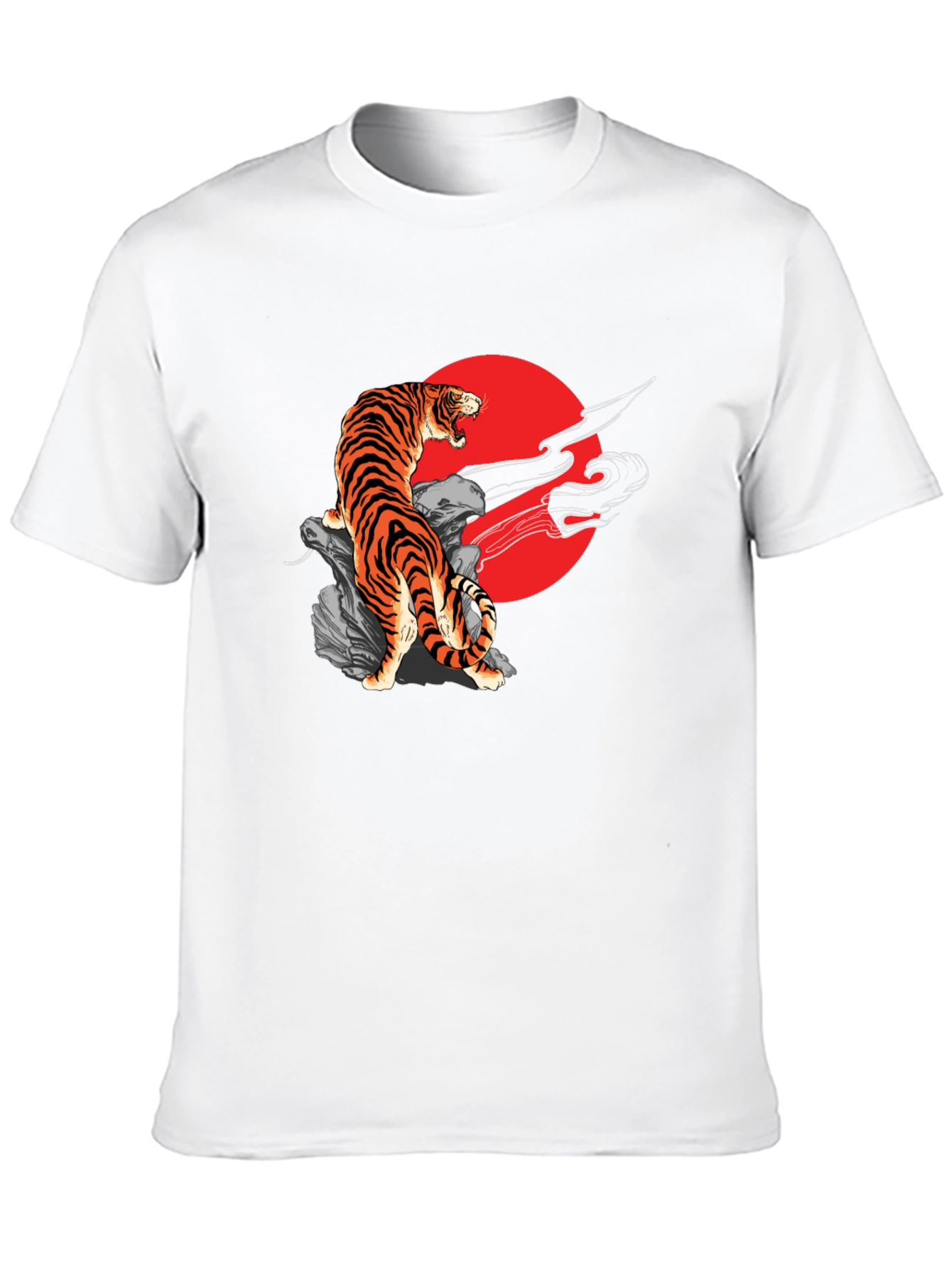 Black Tiger Graphic Black T-Shirt view 10