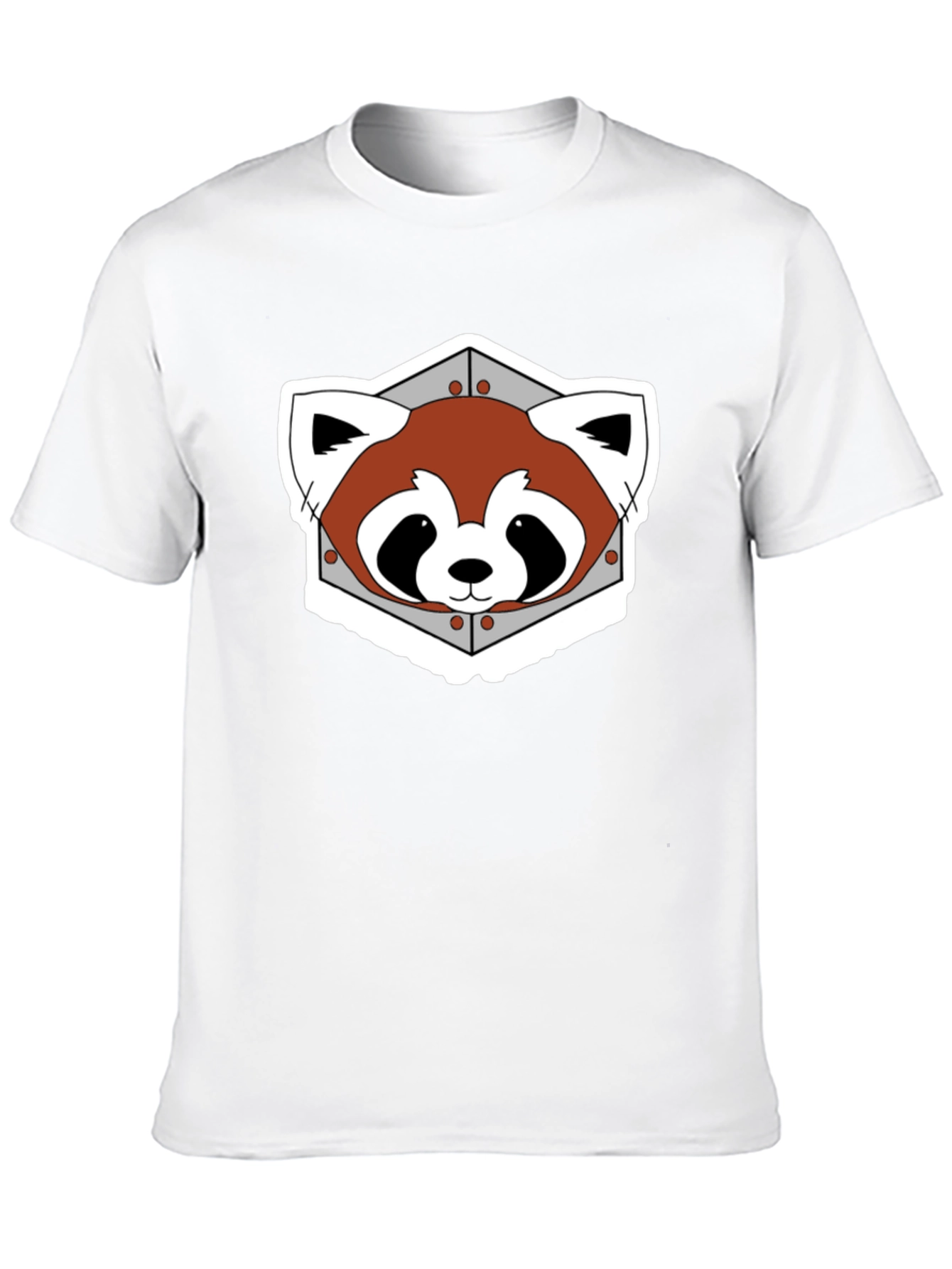 Black Red Panda Graphic Tee - Black Cotton Blend view 10