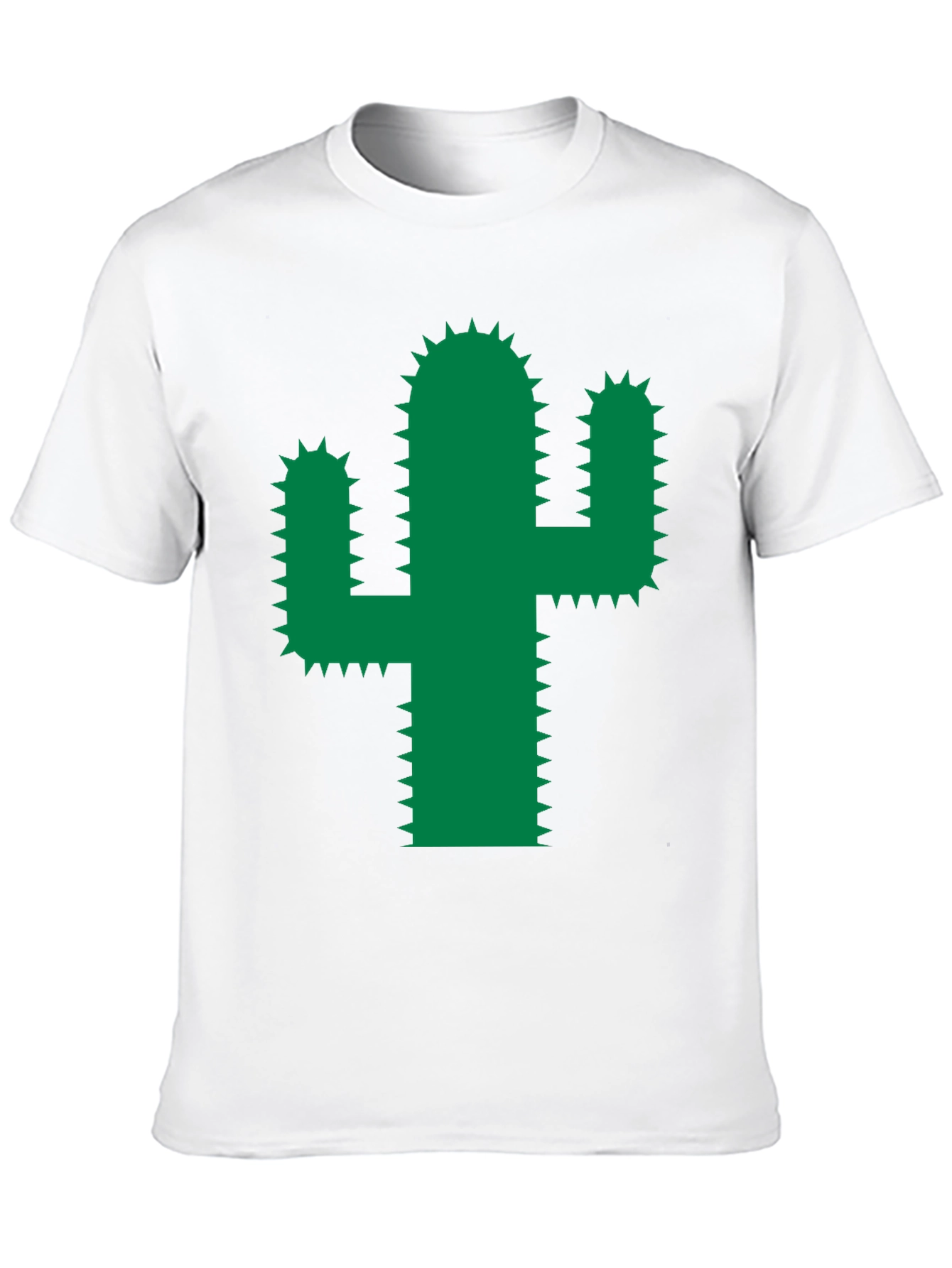 Black Cactus Graphic Tee - Trendy Green Desert Plant Shirt view 10