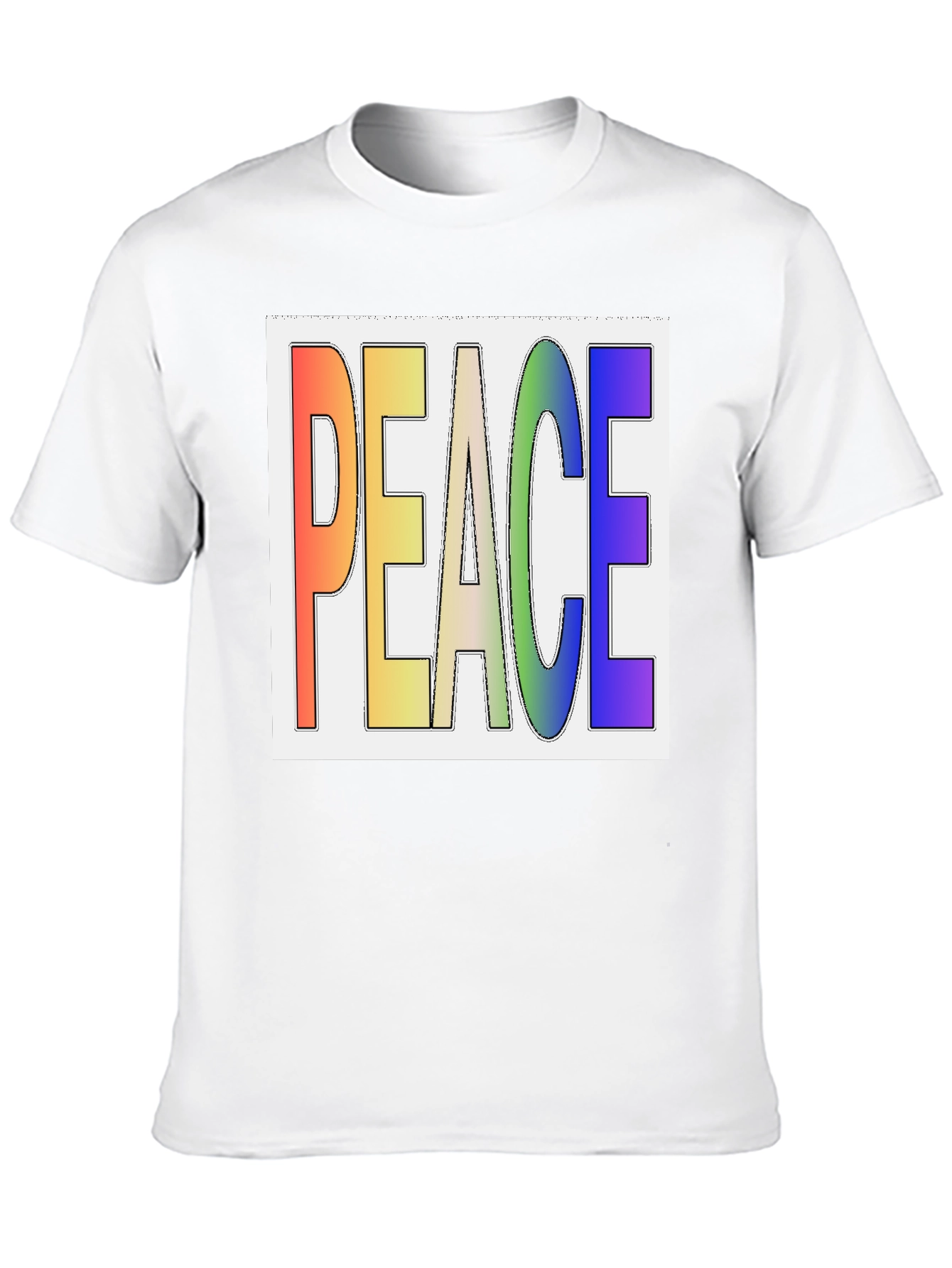 Black Peace Rainbow T-Shirt - Stylish Graphic Tee view 10
