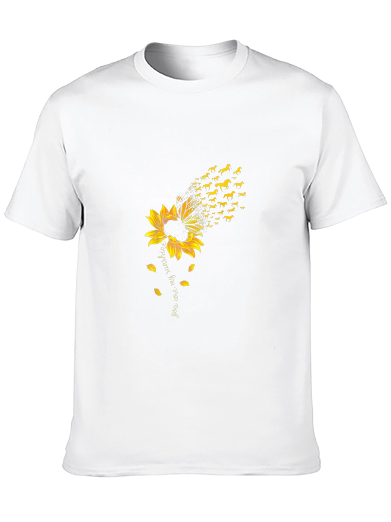Black Sunflower Dachshund T-Shirt - You are My Sunshine view 10