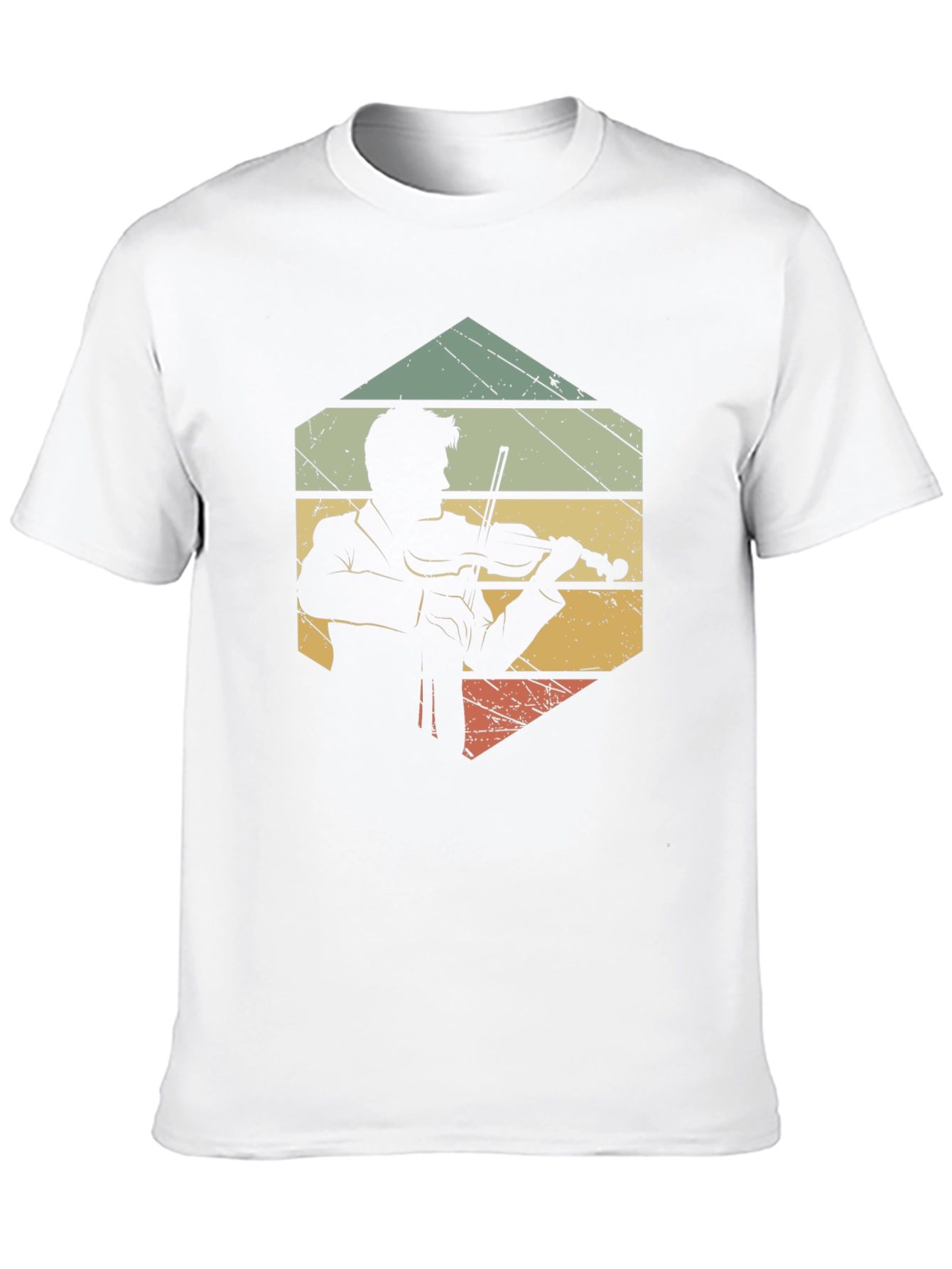 Black Vintage Violinist T-Shirt - Retro Musician Tee view 10