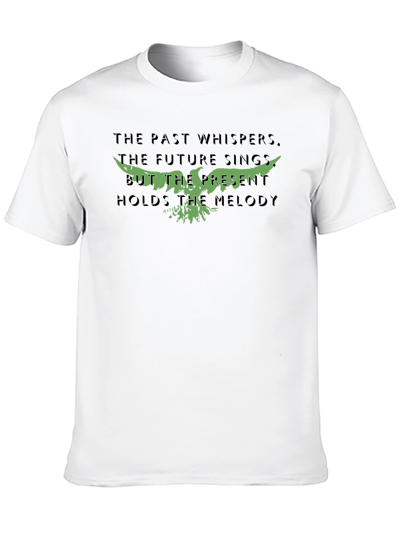 Black The Past Whispers Graphic Tee view 10