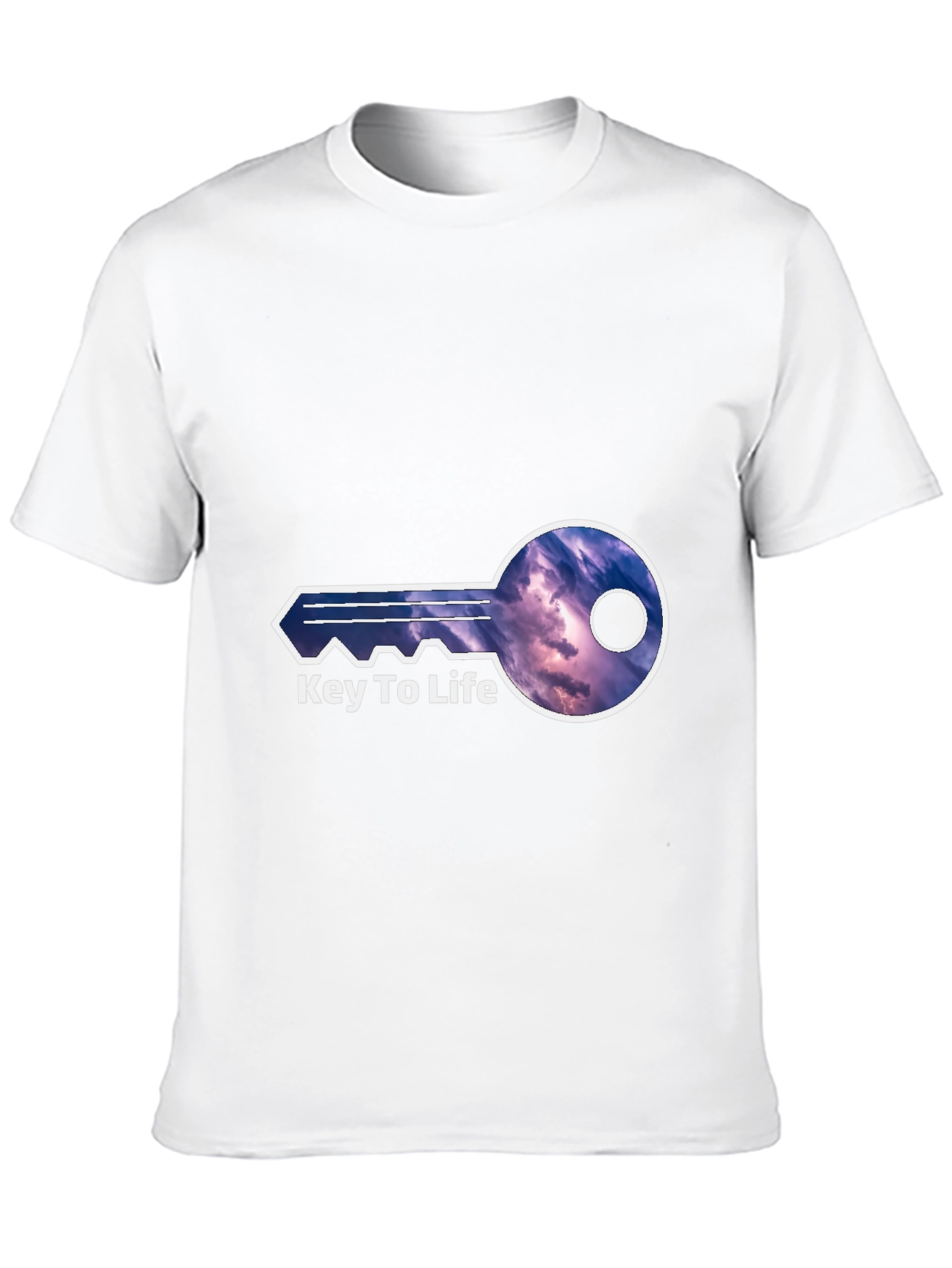 Black Key To Life Graphic Tee - Unique Design view 10