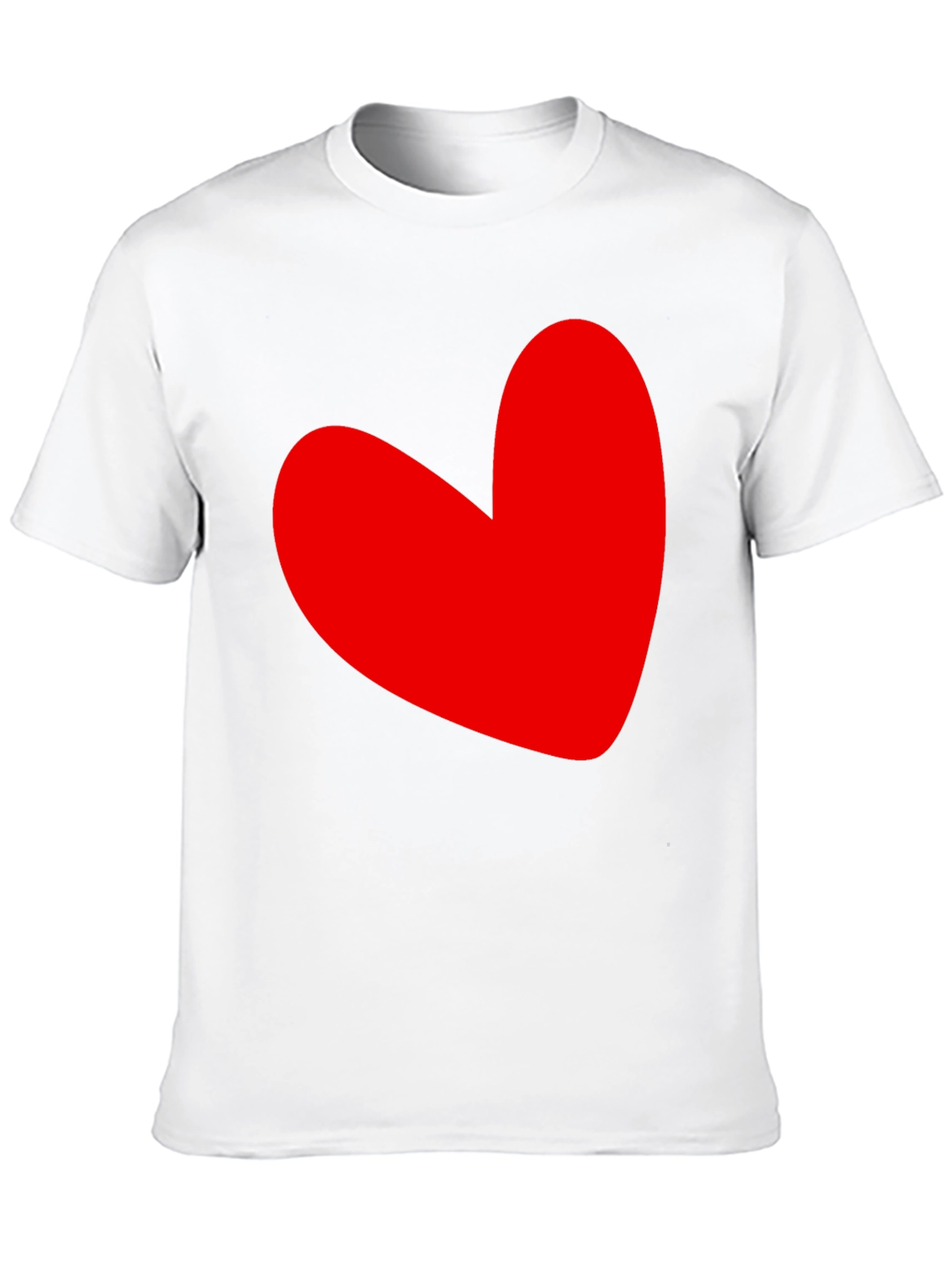 Black Red Heart Graphic Black T-Shirt view 10