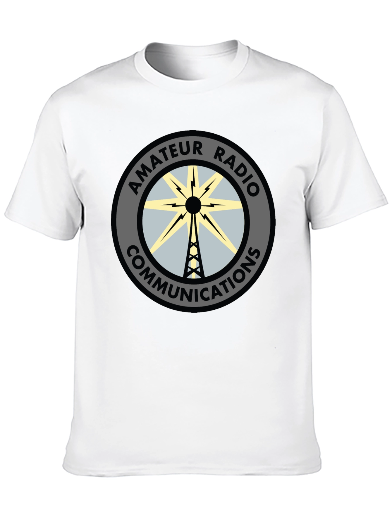 Black Amateur Radio Communications T-Shirt view 10