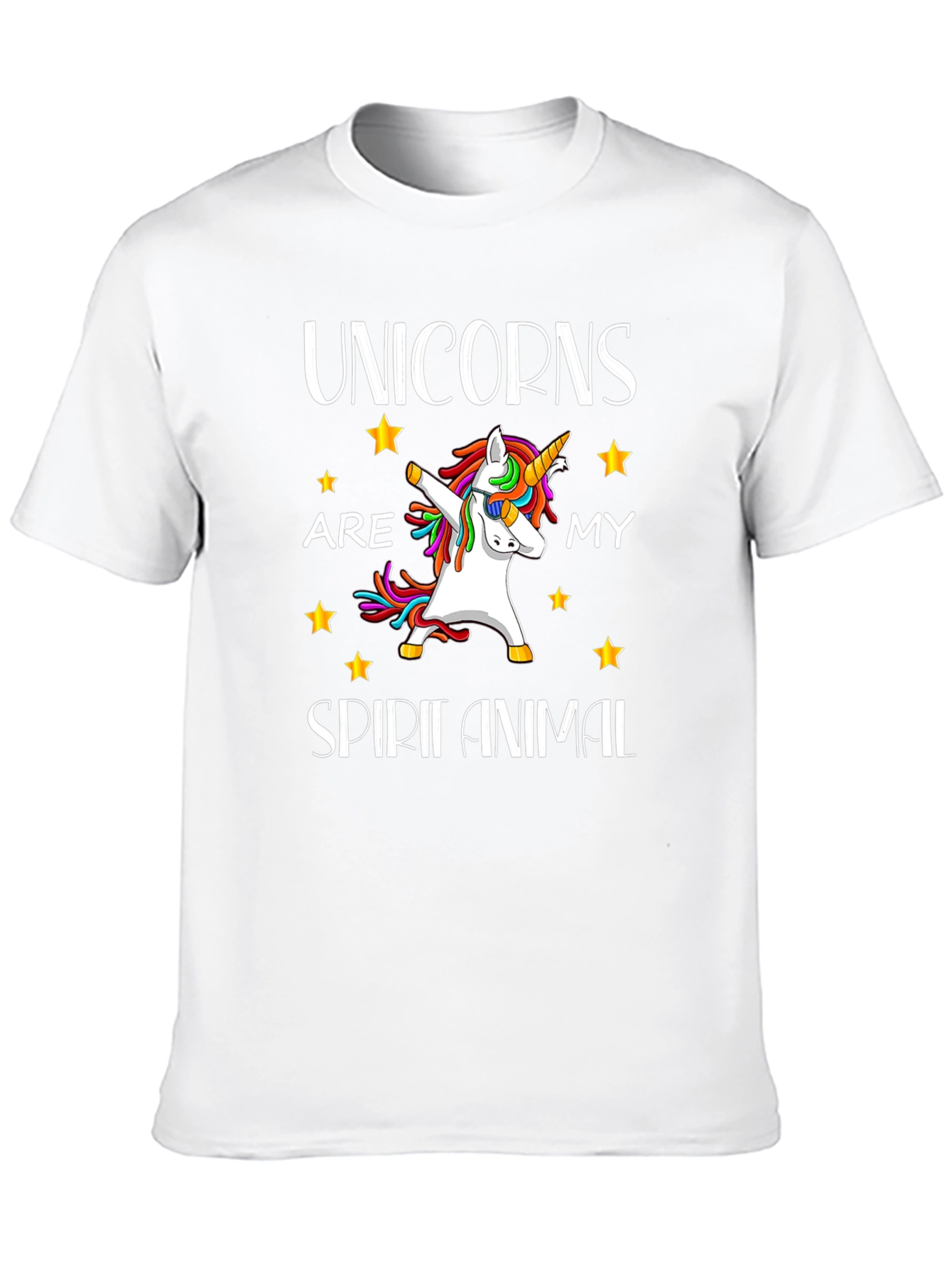 Black Unicorn Spirit Animal Black T-Shirt view 10