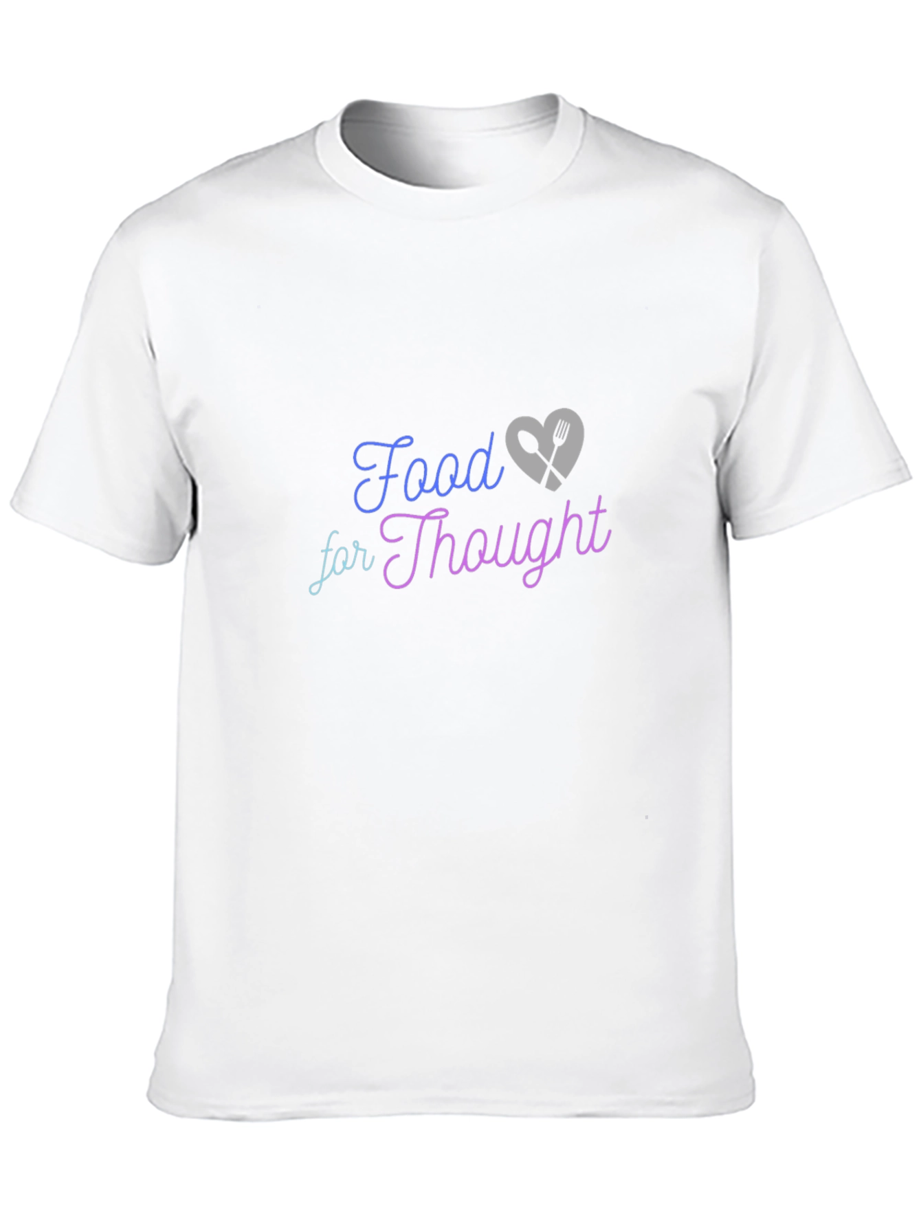 Black Food for Thought Graphic T-Shirt - Unisex Soft Cotton Tee view 10