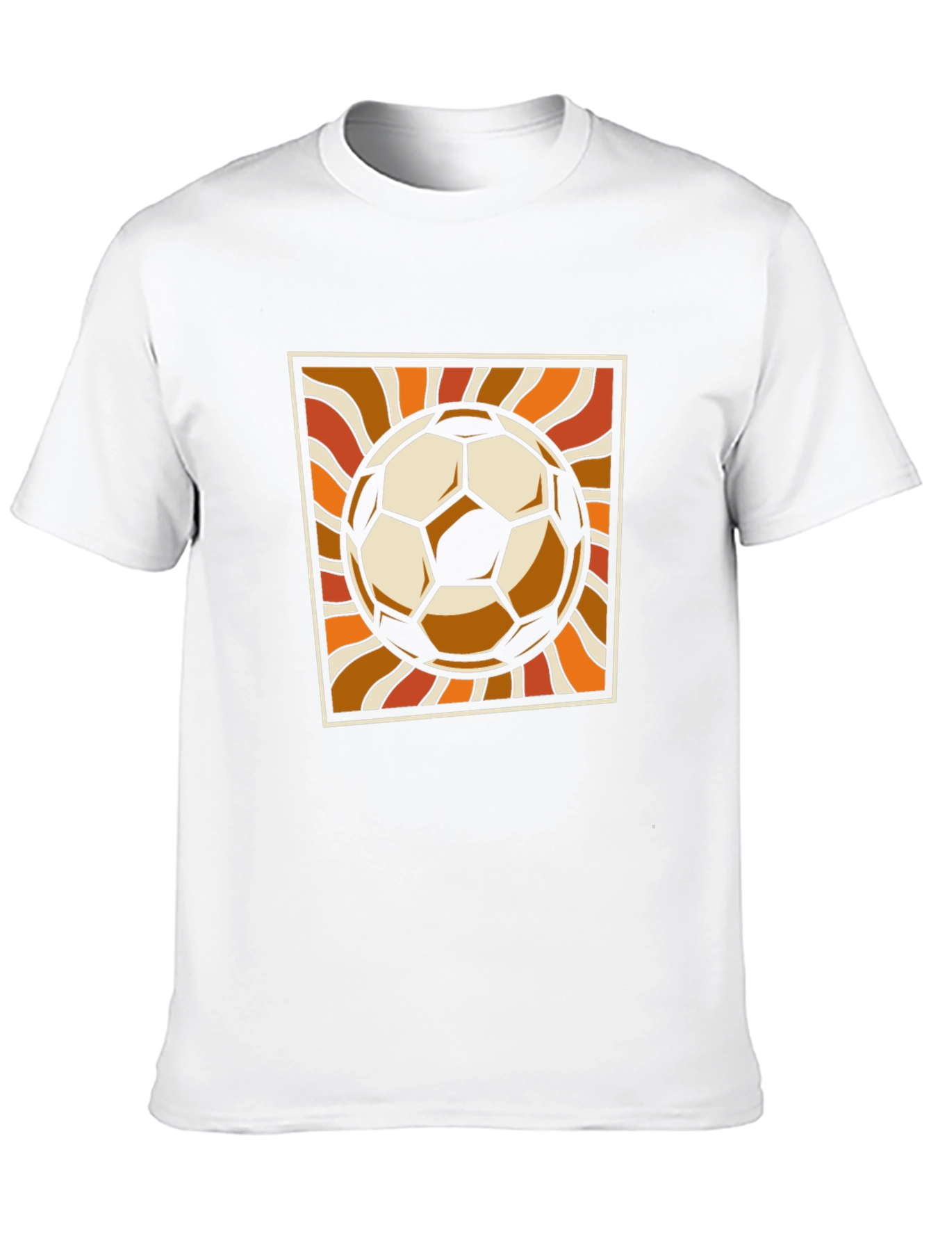 Black Retro Soccer Ball Graphic Tee - Vintage Style view 10