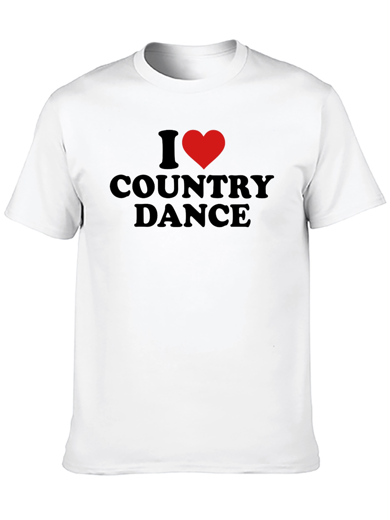 Black I Heart Country Dance Black T-Shirt view 10