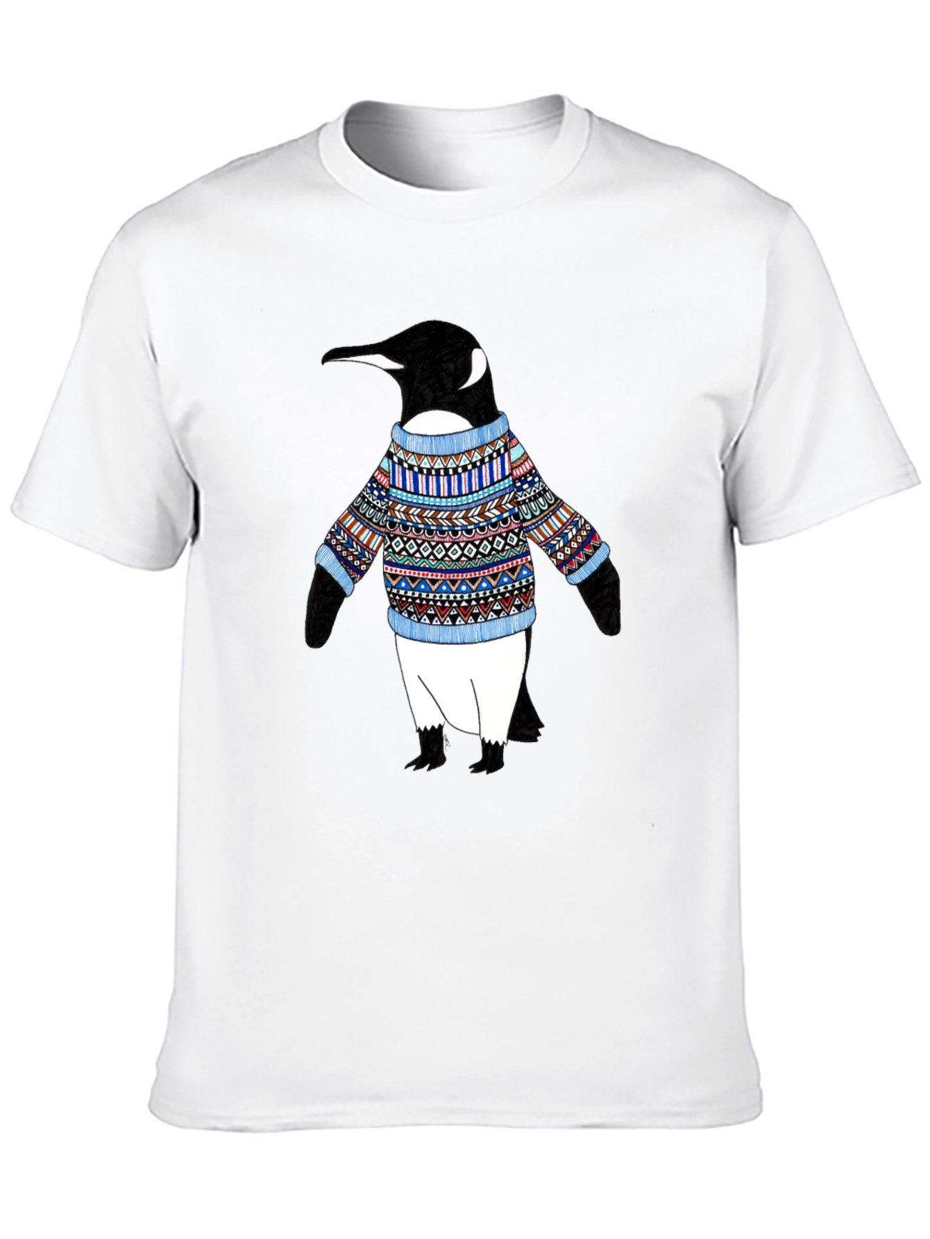 Black Penguin Sweater T-Shirt - Black view 10
