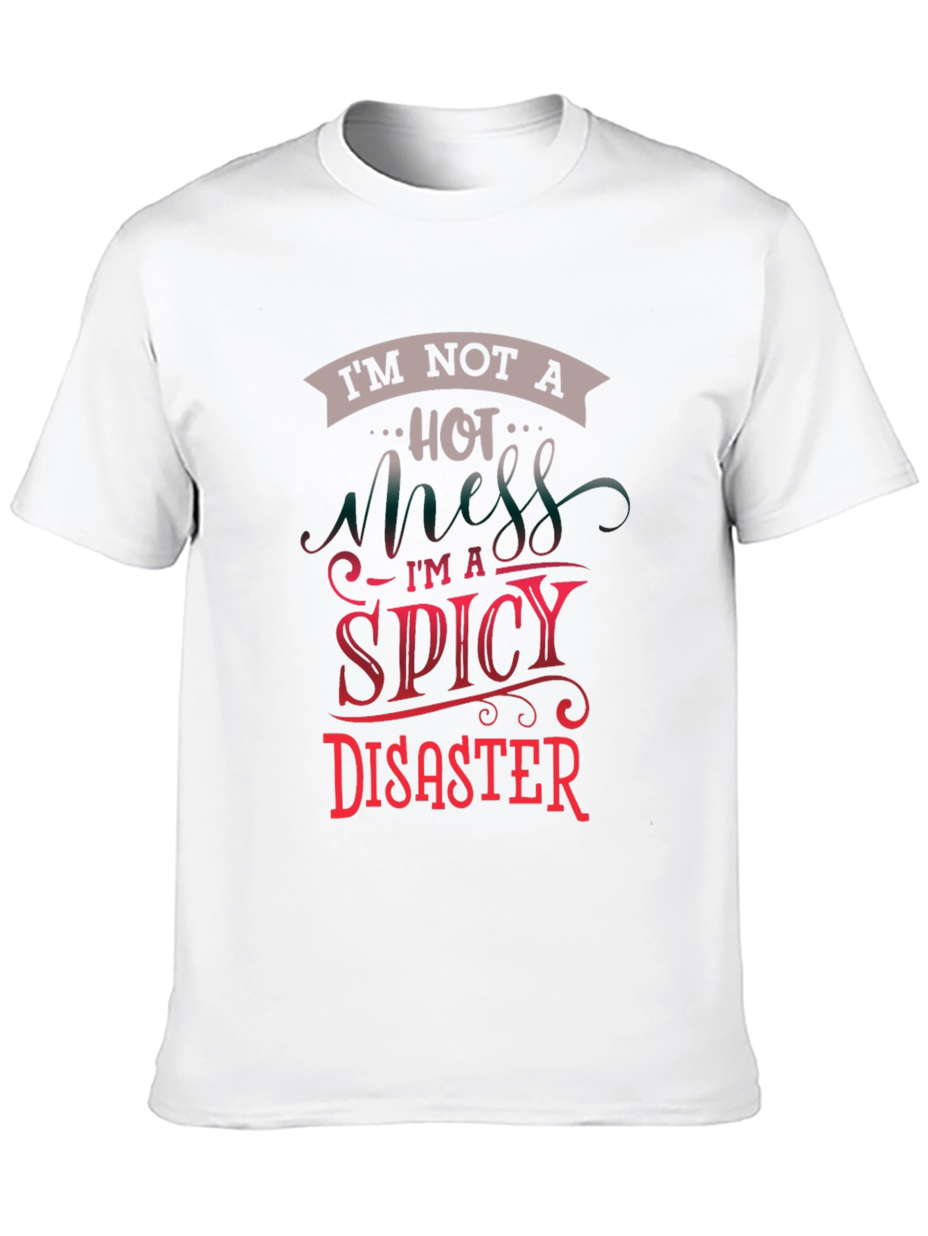 Black I'm Not a Hot Mess T-Shirt view 10