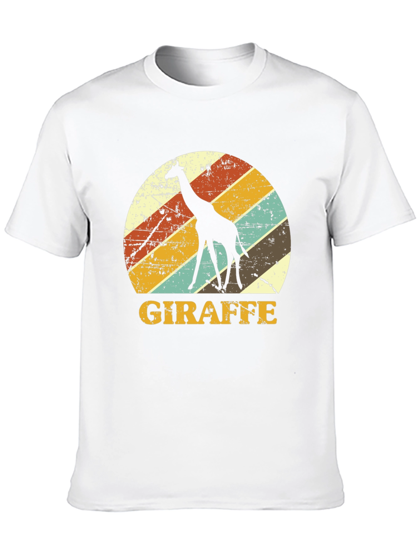 Black Retro Giraffe Graphic Tee - Black view 10