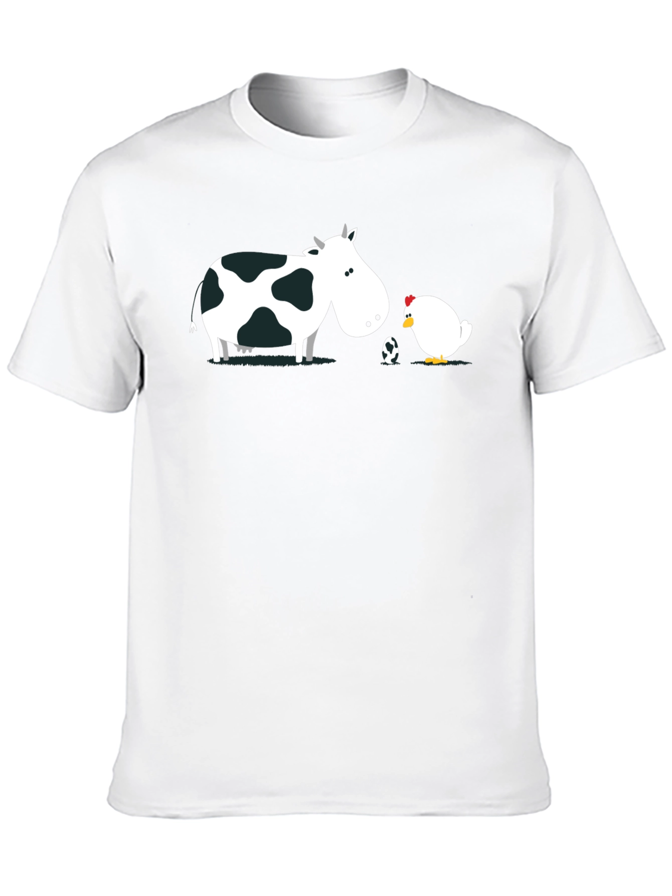 Black Cow and Chicken T-Shirt view 10
