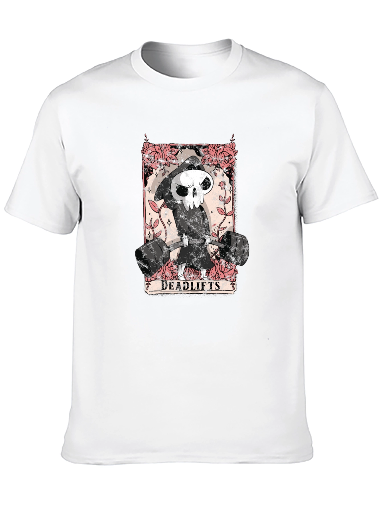 Black Grim Reaper Deadlifts Black T-Shirt view 10