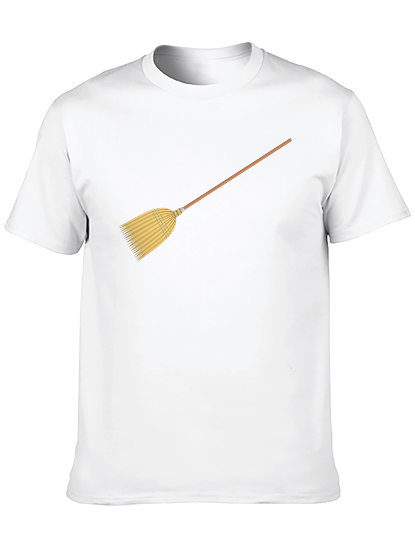 Black Broom Graphic Black T-Shirt view 10