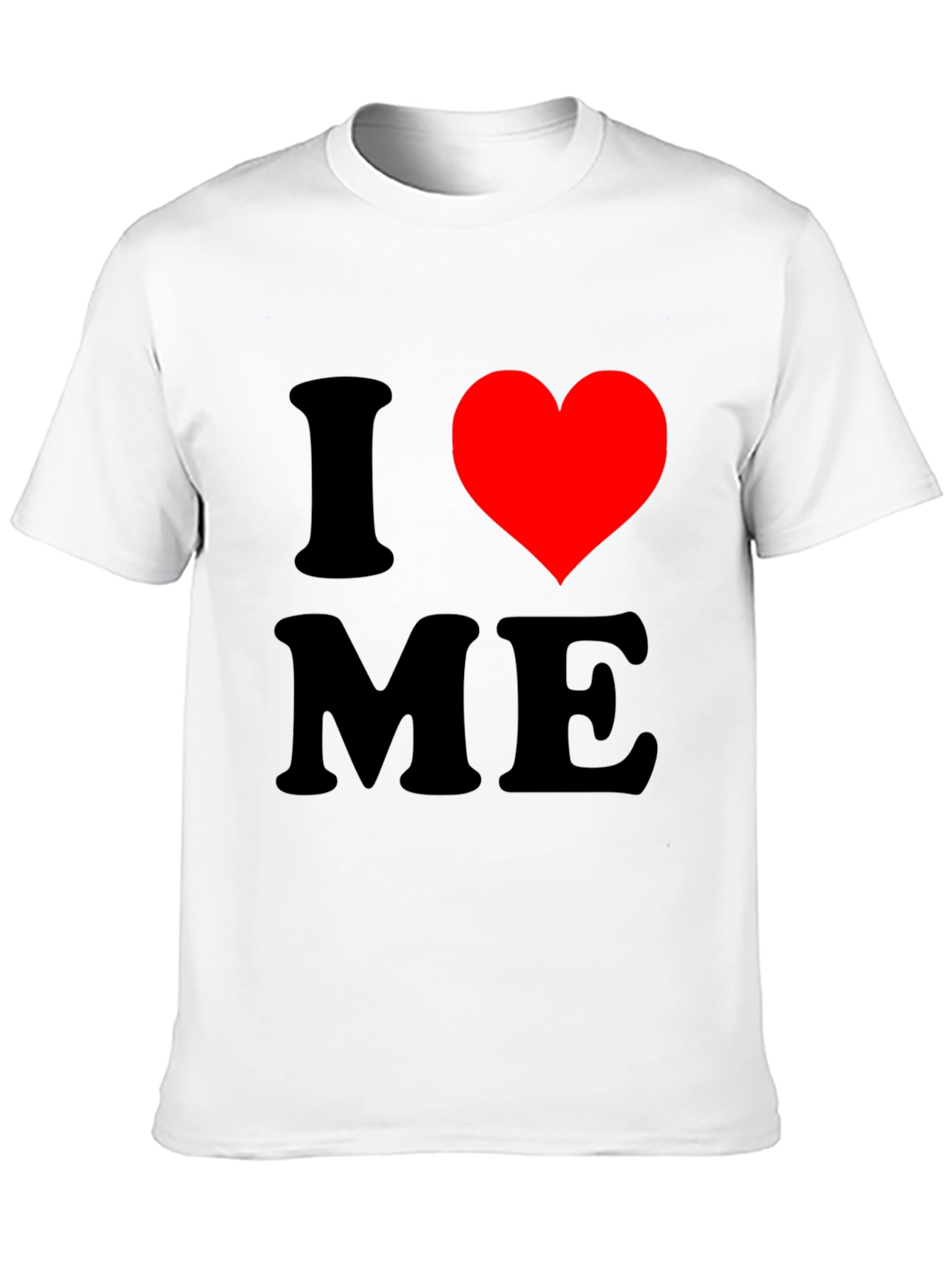 Black I Love Me T-Shirt, Novelty Graphic Tee view 10