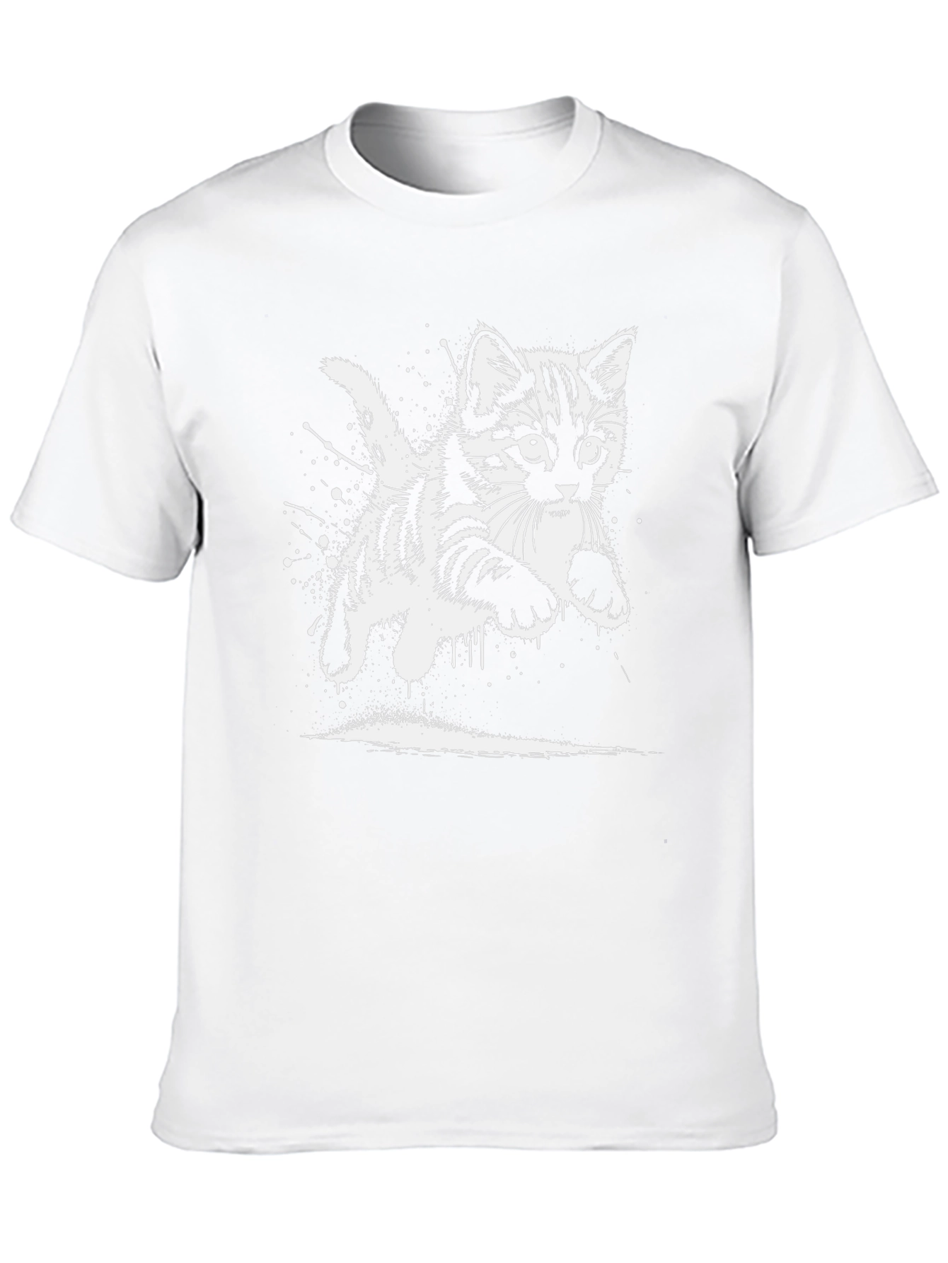 Black Cool Cat Graphic T-Shirt view 10