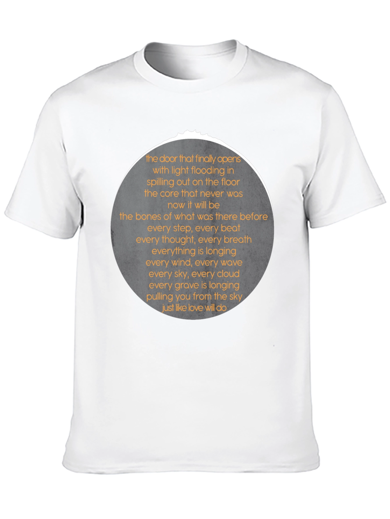 Black Poetry Print Tee - Expressive Black T-Shirt for Men view 10