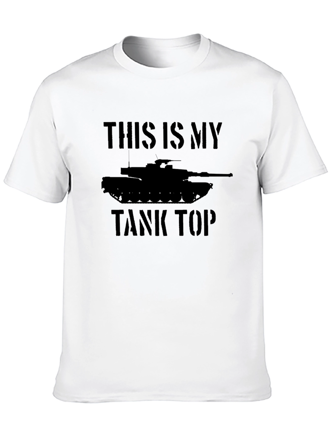 Black This Is My Tank Top Novelty Graphic T-Shirt view 10