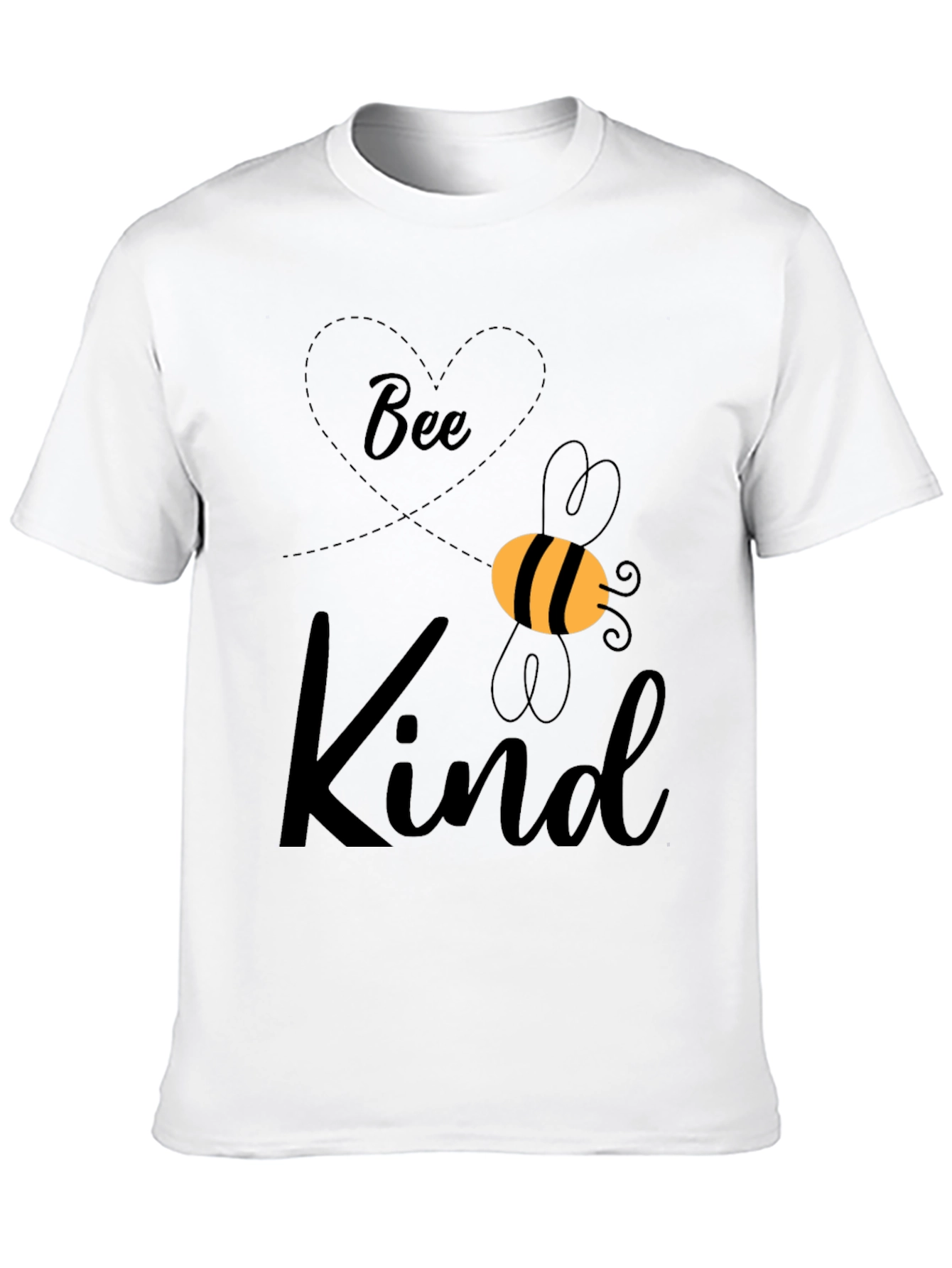 Black Bee Kind Graphic Tee - Unisex Black T-Shirt view 10