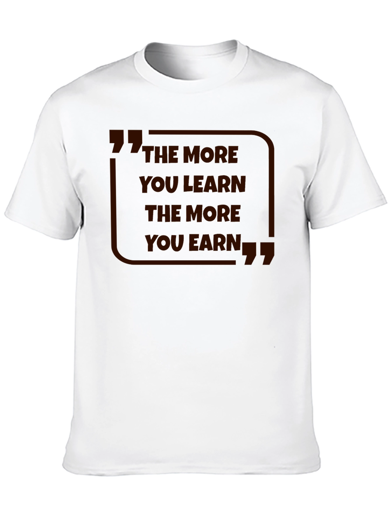 Black The More You Learn T-Shirt view 10