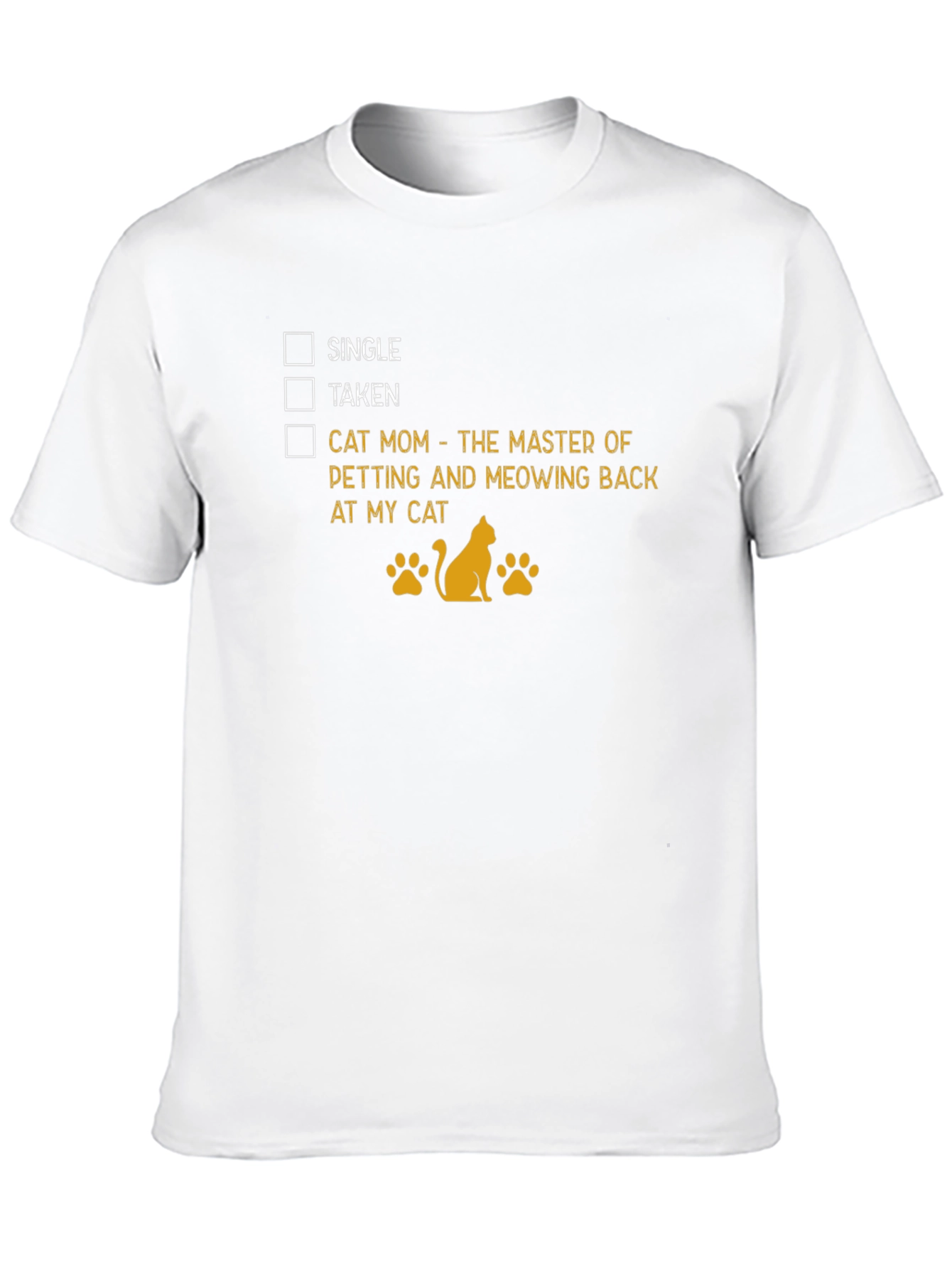 Black Cat Mom T-Shirt - Single Taken Master of Meowing view 10