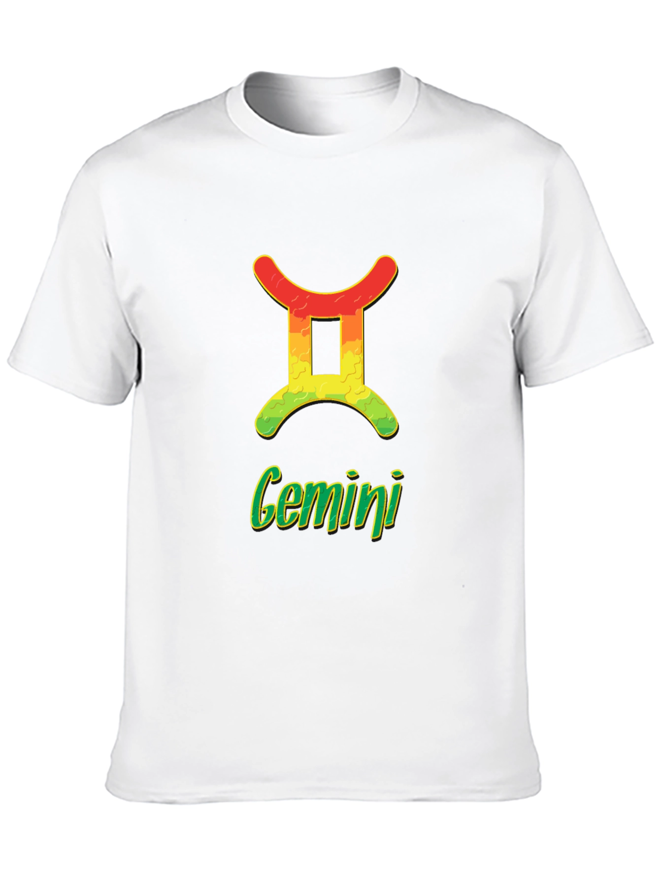 Black Gemini Zodiac Sign T-Shirt - Horoscope Tee view 10