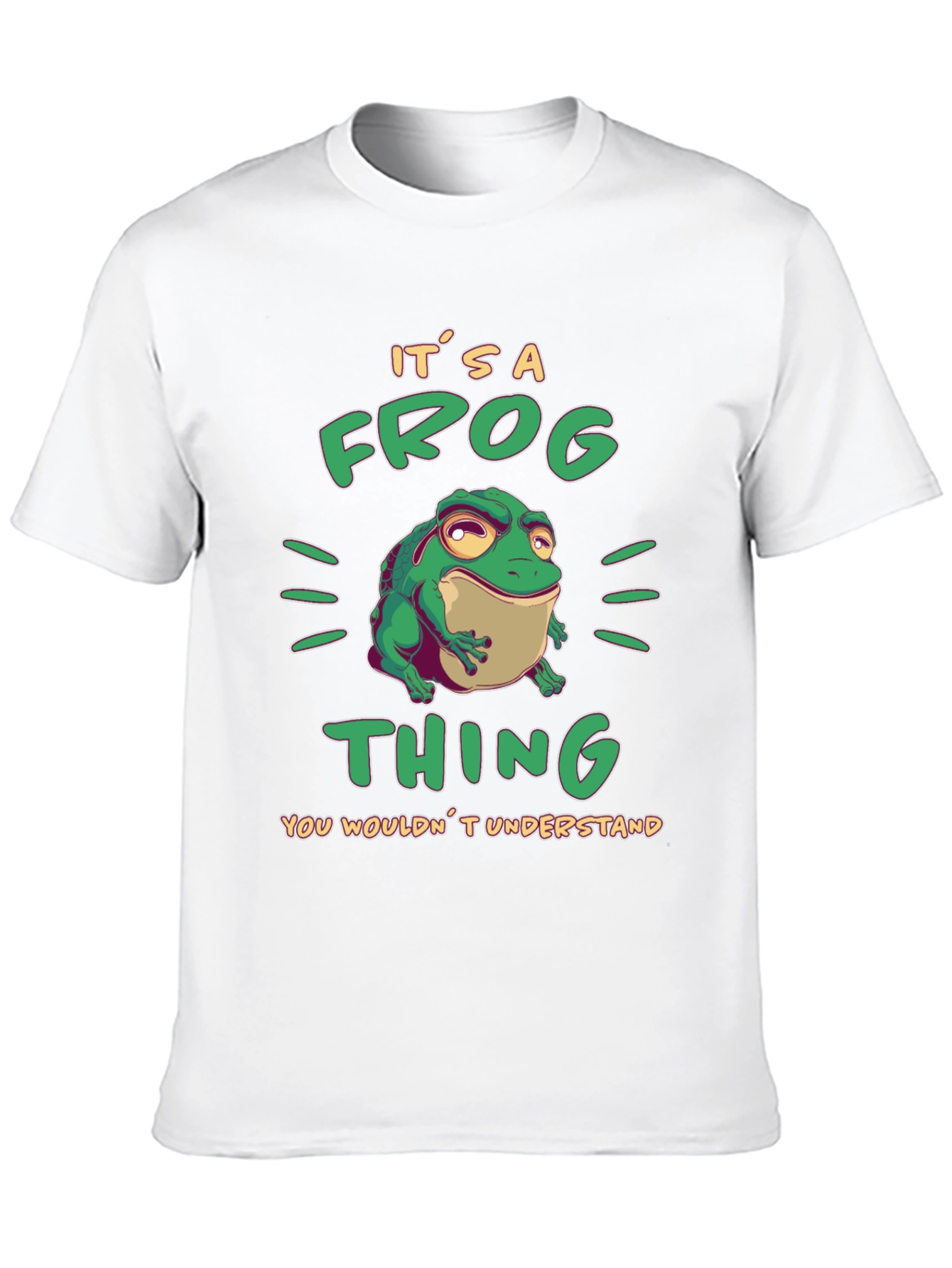 Black It's a Frog Thing Funny T-Shirt view 10