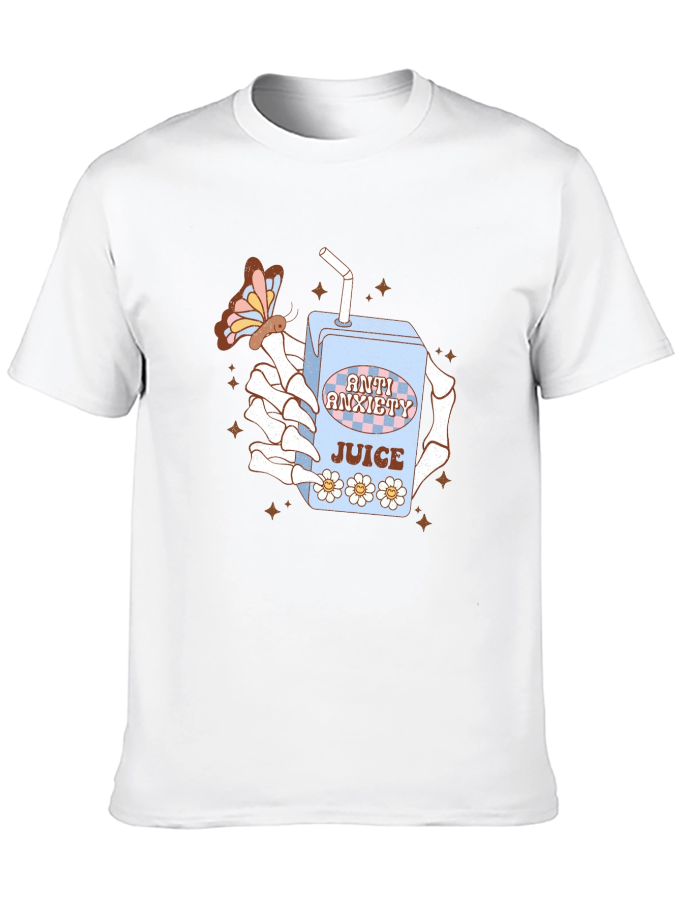 Black Anti Anxiety Juice Graphic Tee - Relaxed Fit view 10