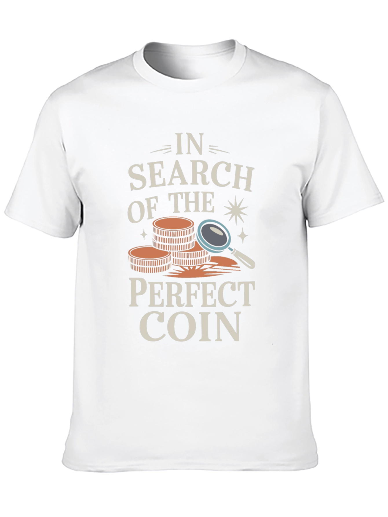 Black Coin Collector T-Shirt - In Search of The Perfect Coin view 10