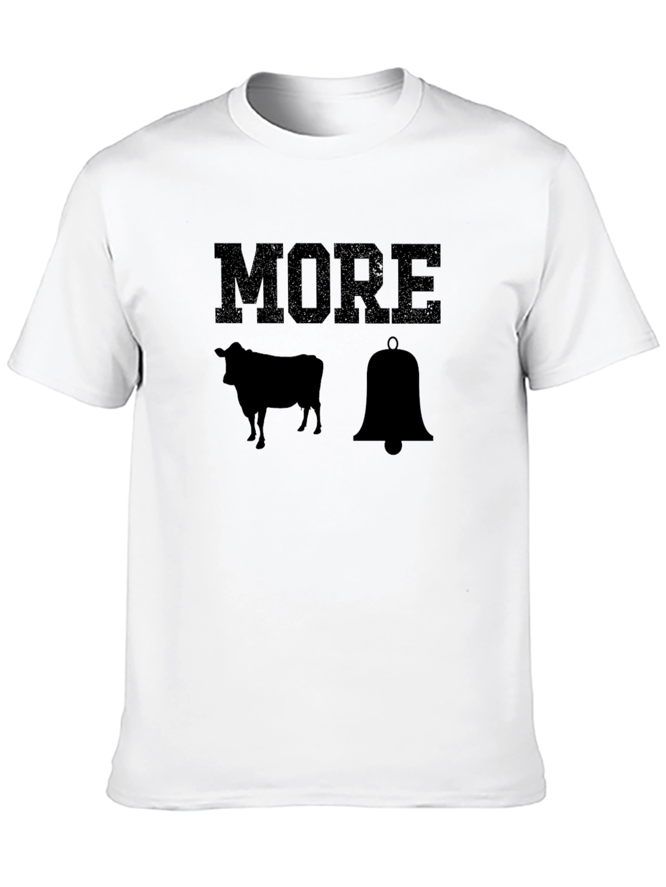 Black More Cowbell T-Shirt - Humorous Graphic Tee view 10