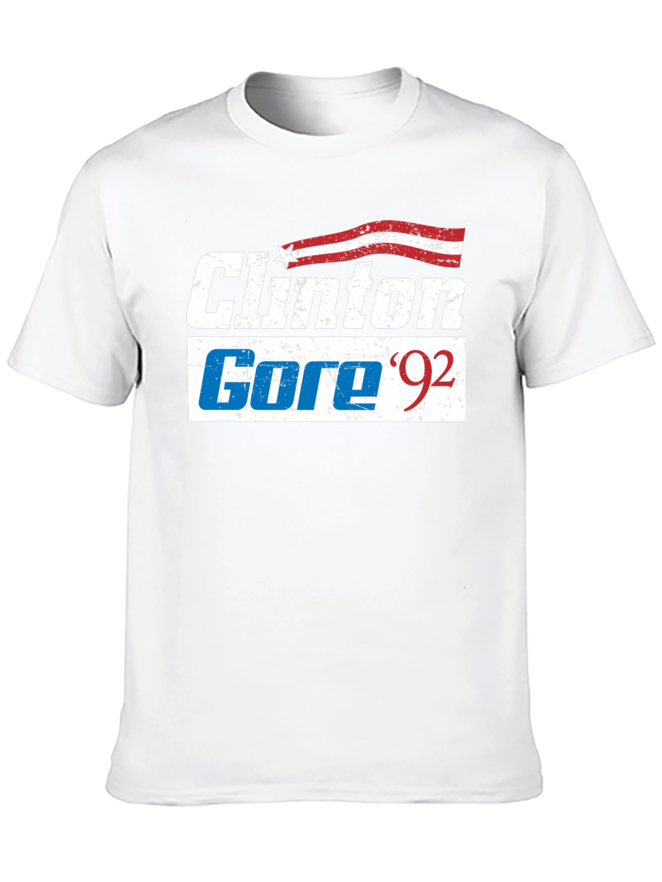 Black Clinton Gore '92 Retro T-Shirt view 10