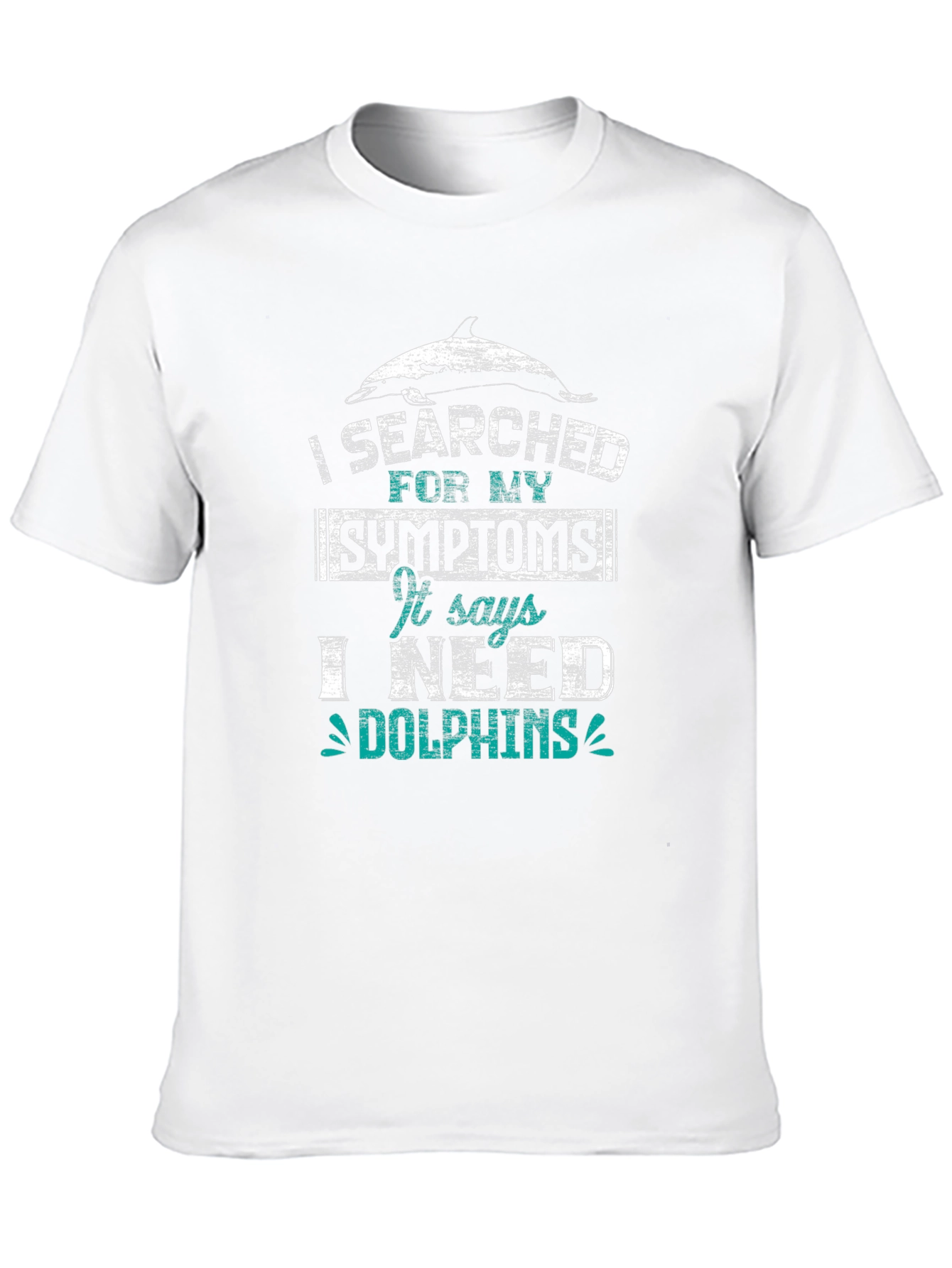 Black I Need Dolphins Graphic Tee - Unisex Cotton T-Shirt view 10