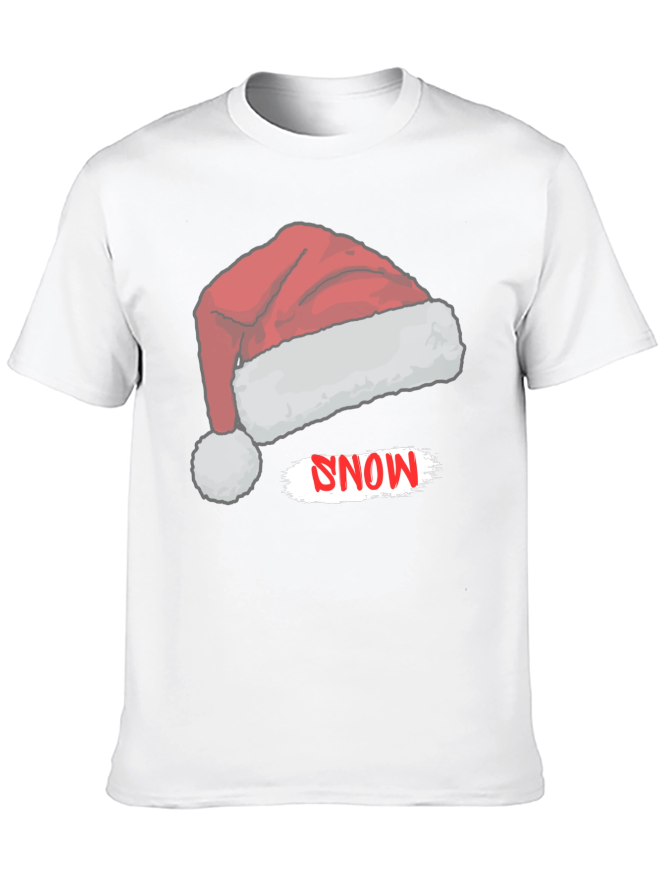 Snow Santa Hat Graphic Tee - 10