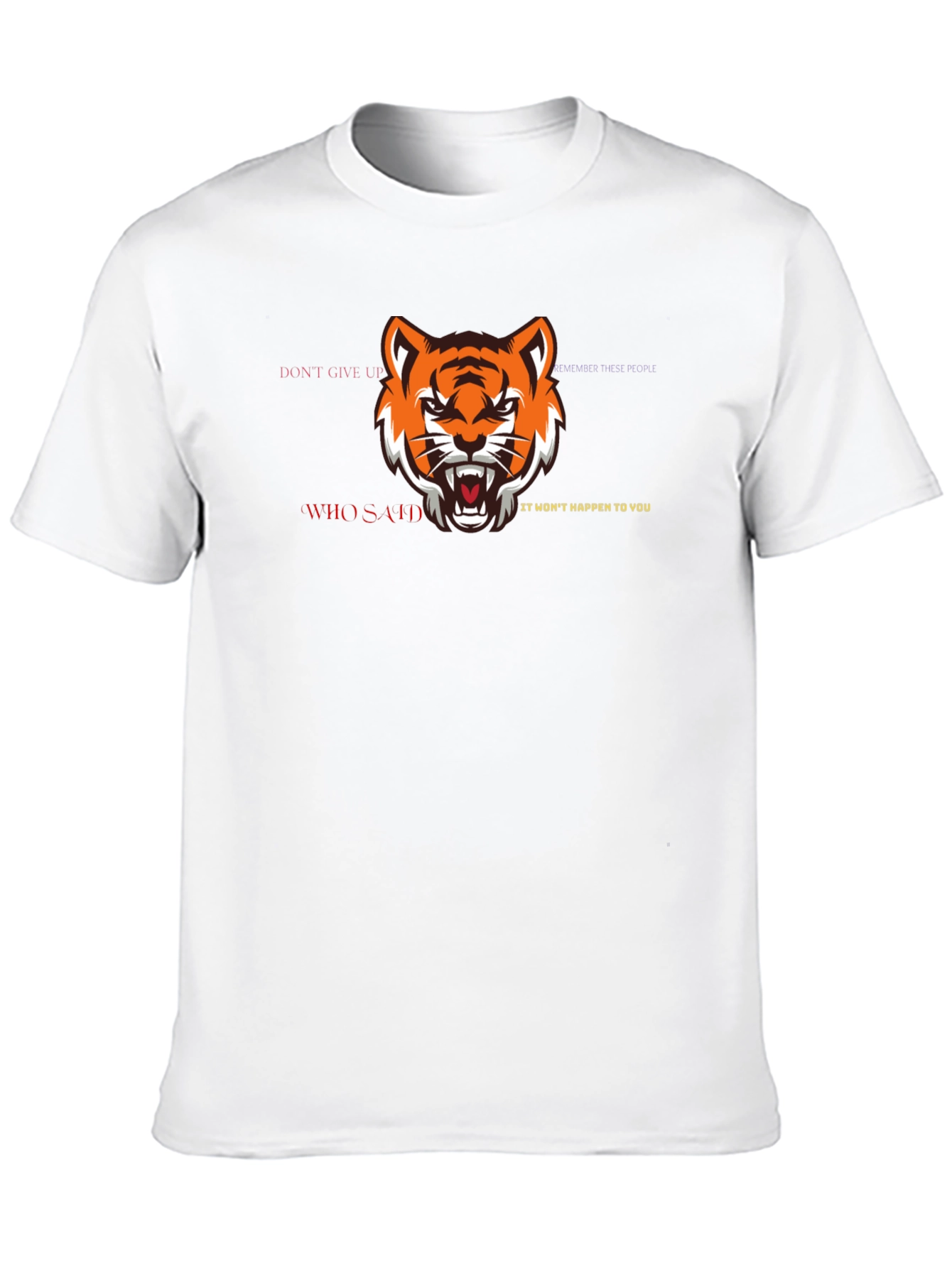 Black Tiger Graphic Black T-Shirt - Motivational Quote view 10