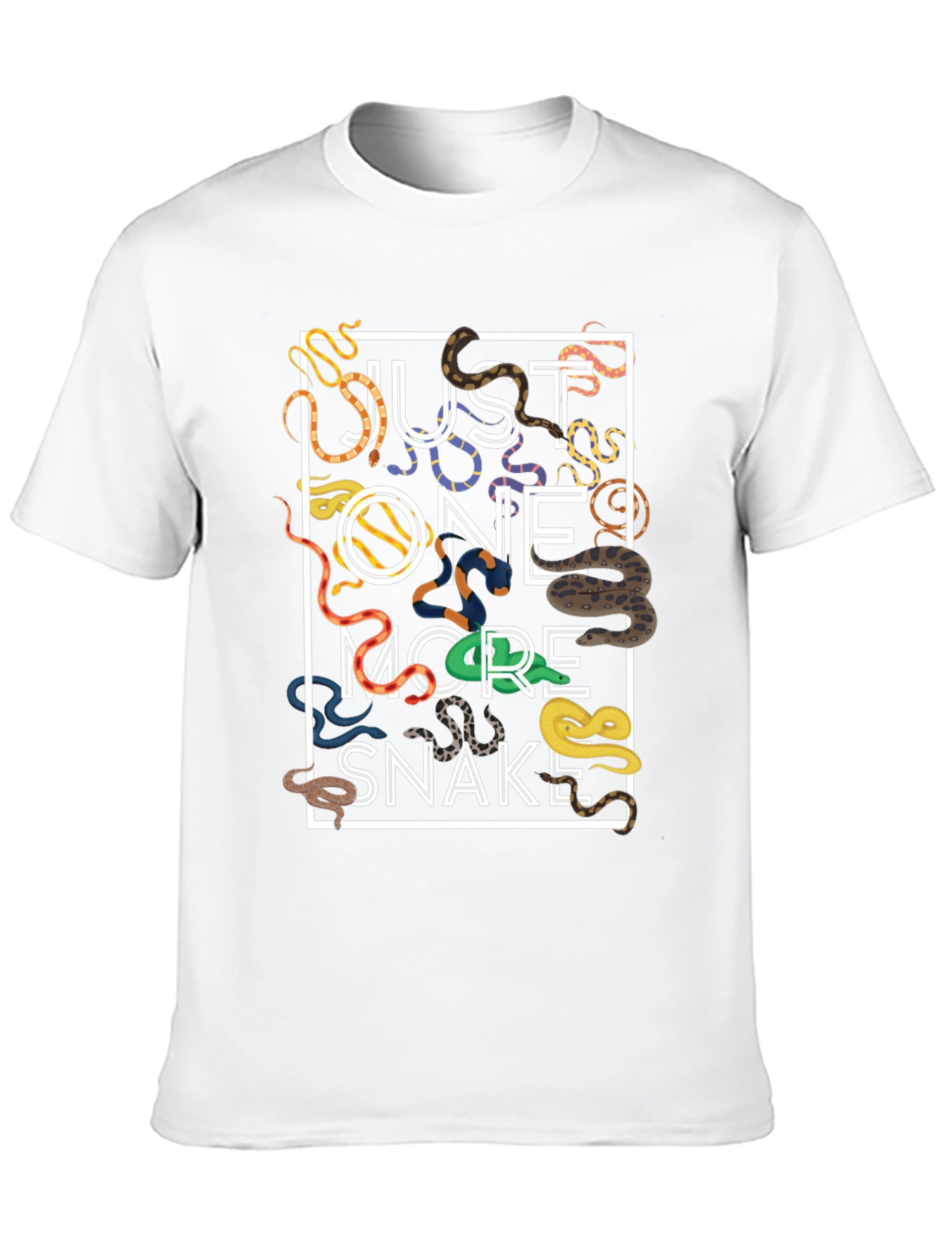 Black Just One More Snake T-Shirt - Unique Graphic Tee view 10
