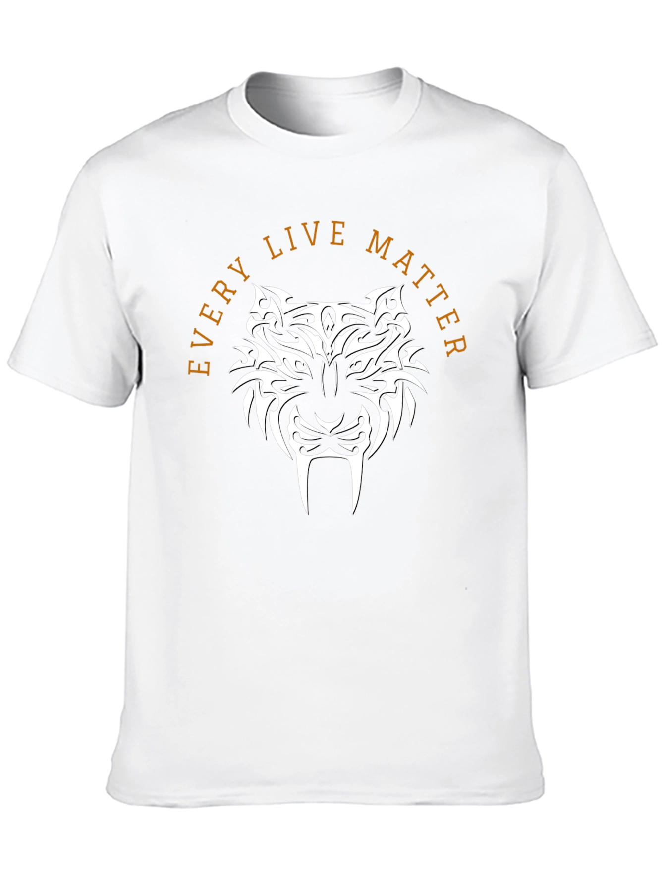 Black Tribal Tiger Graphic Tee - Every Live Matter! view 10