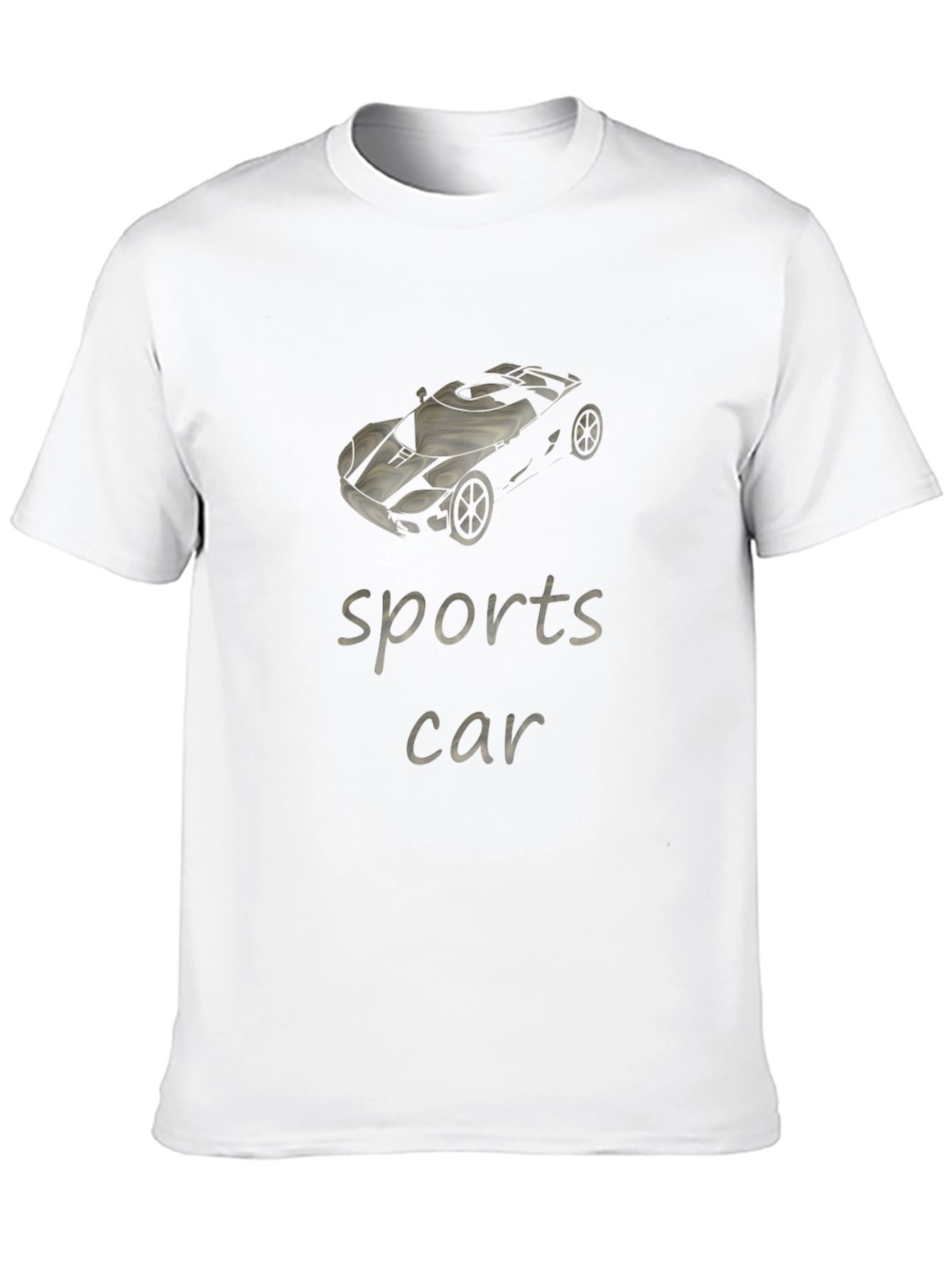 Black Stylish Black Sports Car Graphic Tee view 10