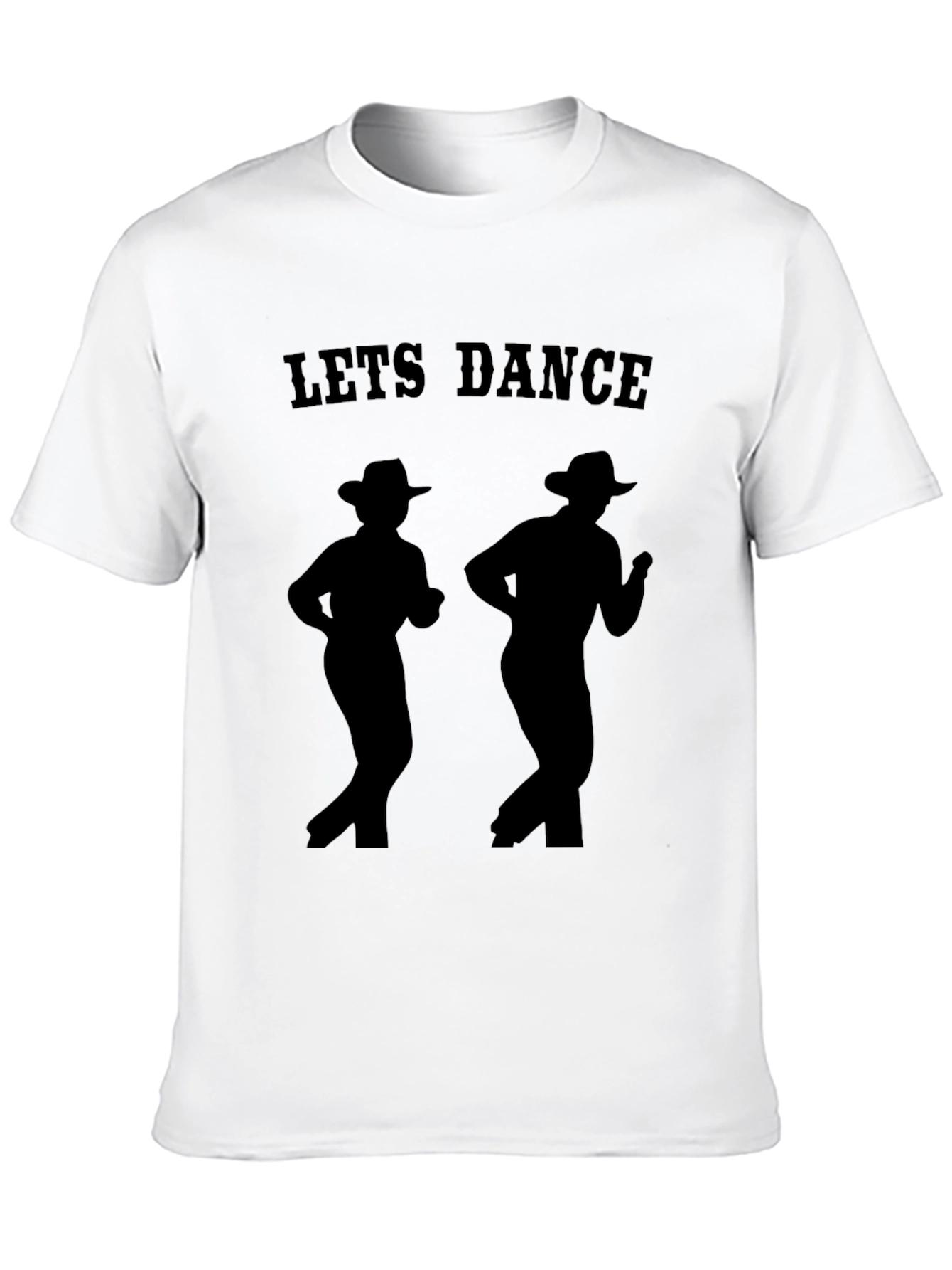Black Let's Dance Cowboy Silhouette T-Shirt view 10