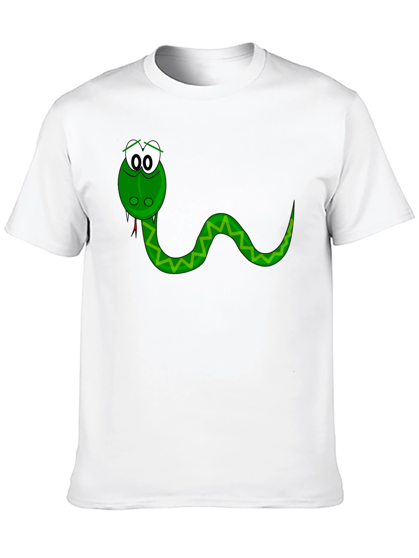 Black Cartoon Snake Graphic Tee - Black view 10