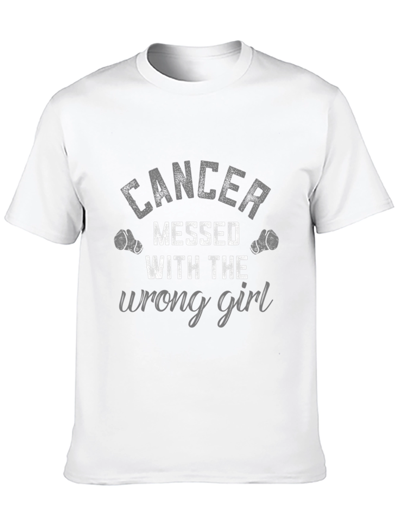 Black Cancer Messed With The Wrong Girl Graphic Tee view 10