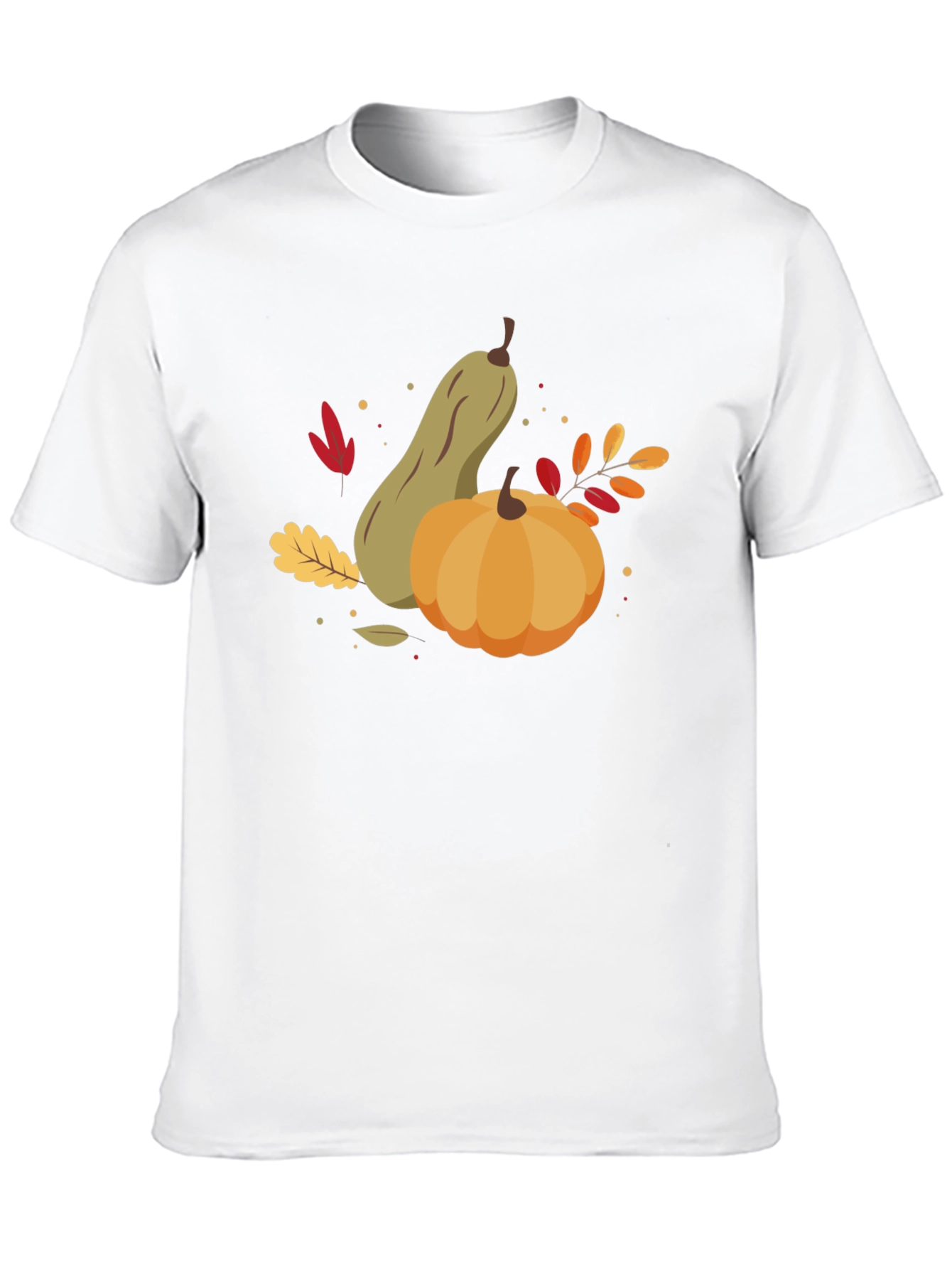 Black Autumn Harvest Graphic Tee - Pumpkin & Squash Design view 10