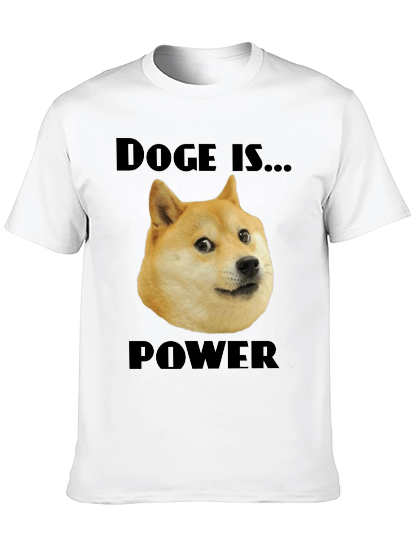 Black Doge is Power Black T-Shirt view 10