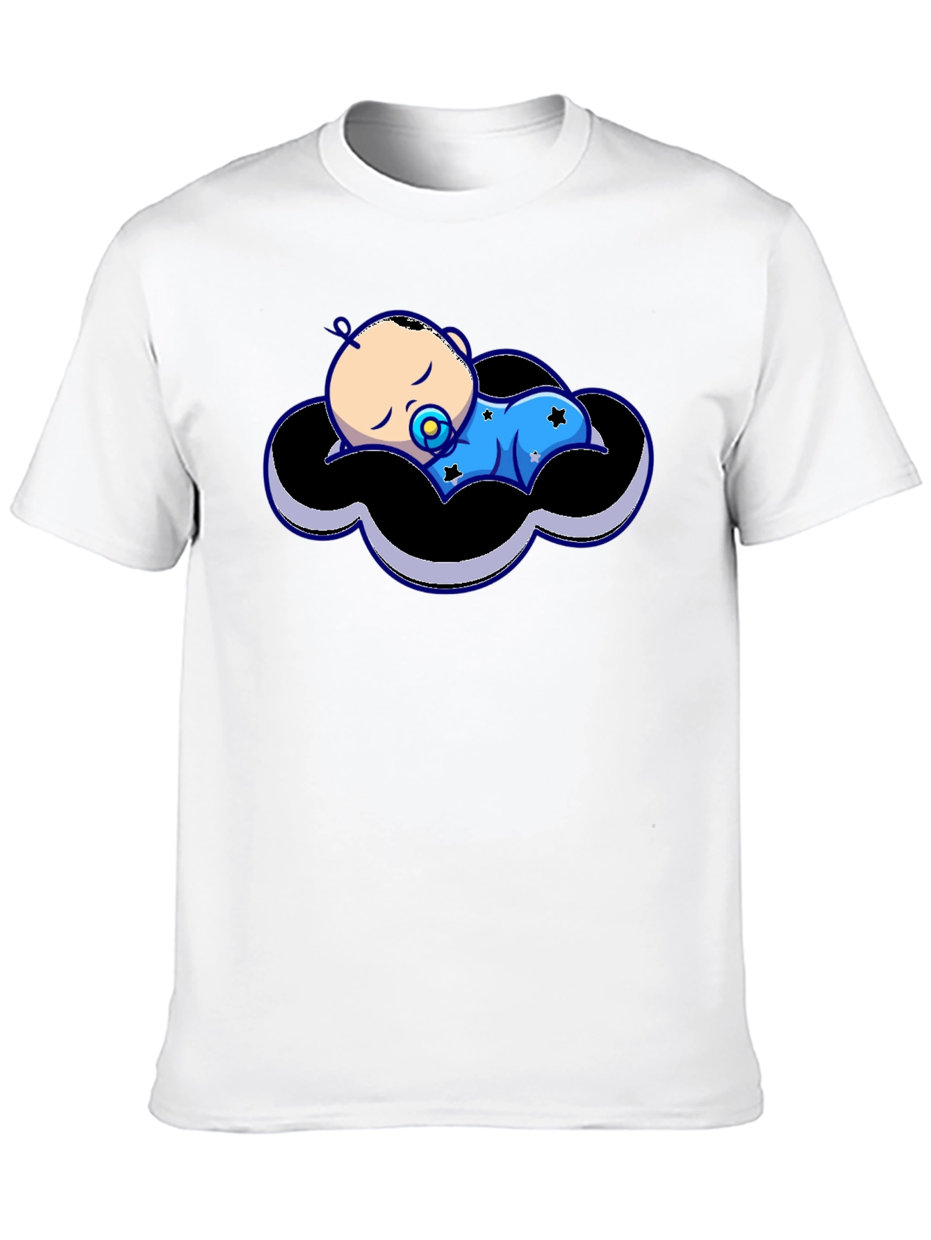 Black Baby Cloud Graphic Tee - Black view 10