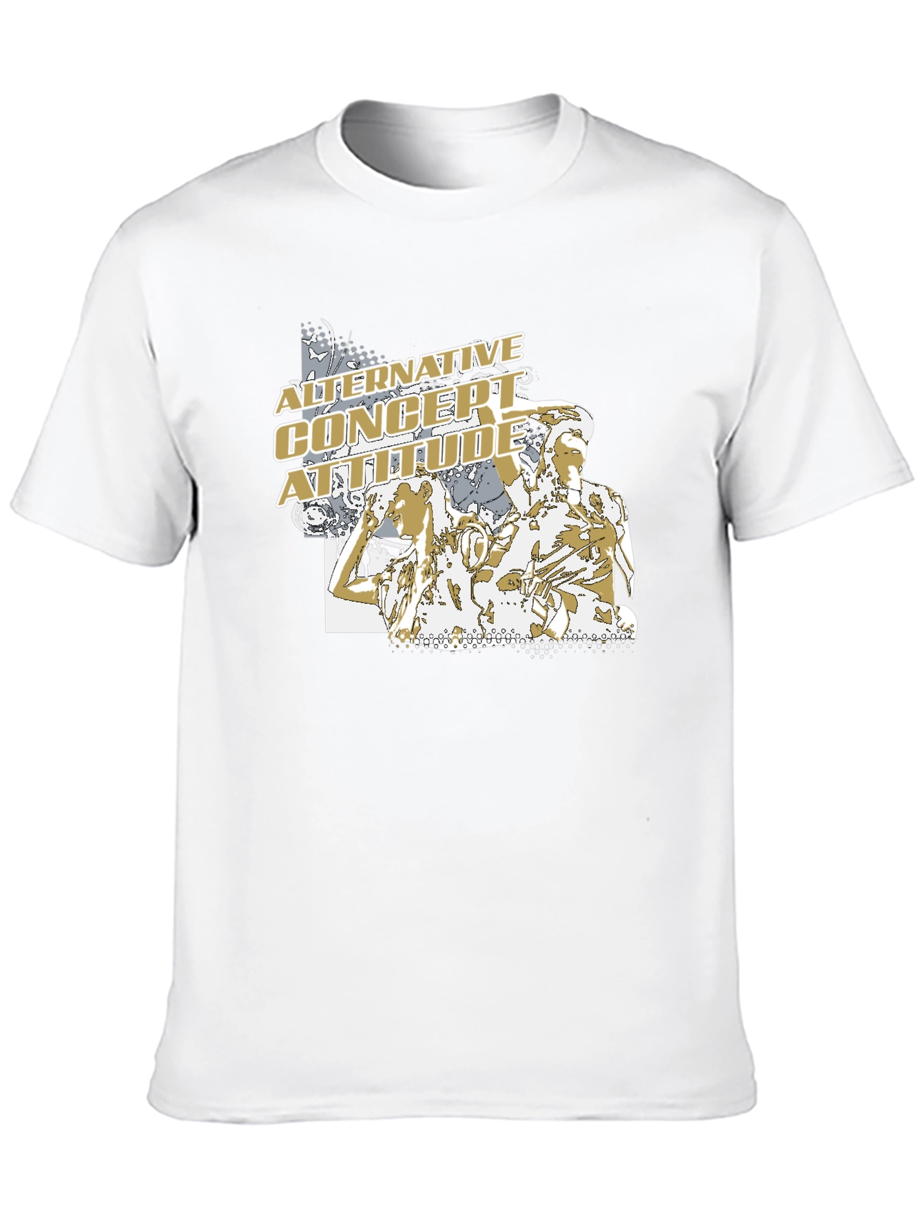 Black Alternative Concert Attitude Graphic T-Shirt view 10