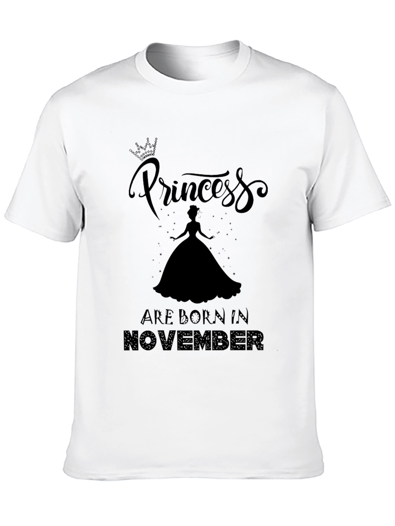 Black Princess Born in November T-Shirt view 10